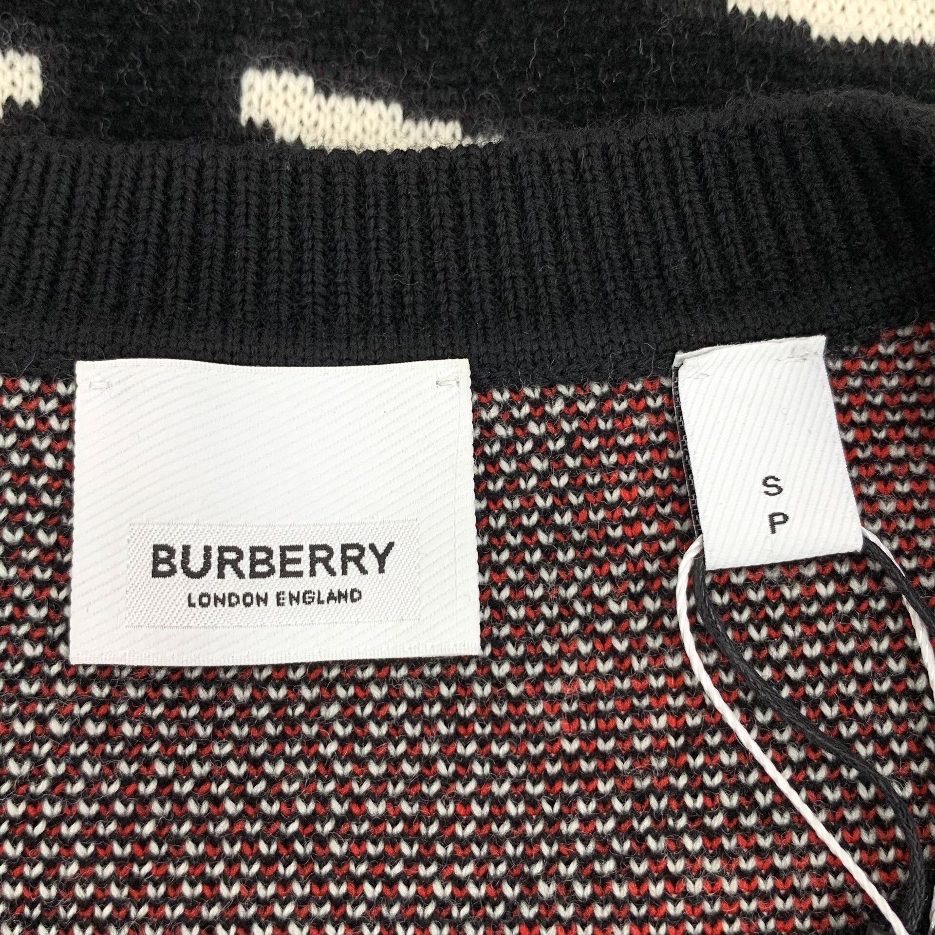Burberry Burberry Zebra Stripe Logo Knit Sweater Size S Size US S / EU 44-46 / 1 - 6 Thumbnail