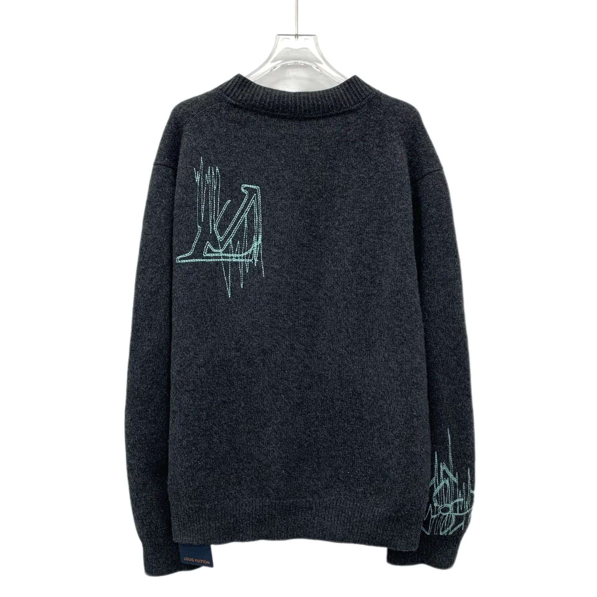 Louis Vuitton Louis Vuitton Embroidered Wool Cardigan L Size US L / EU 52-54 / 3 - 3 Thumbnail