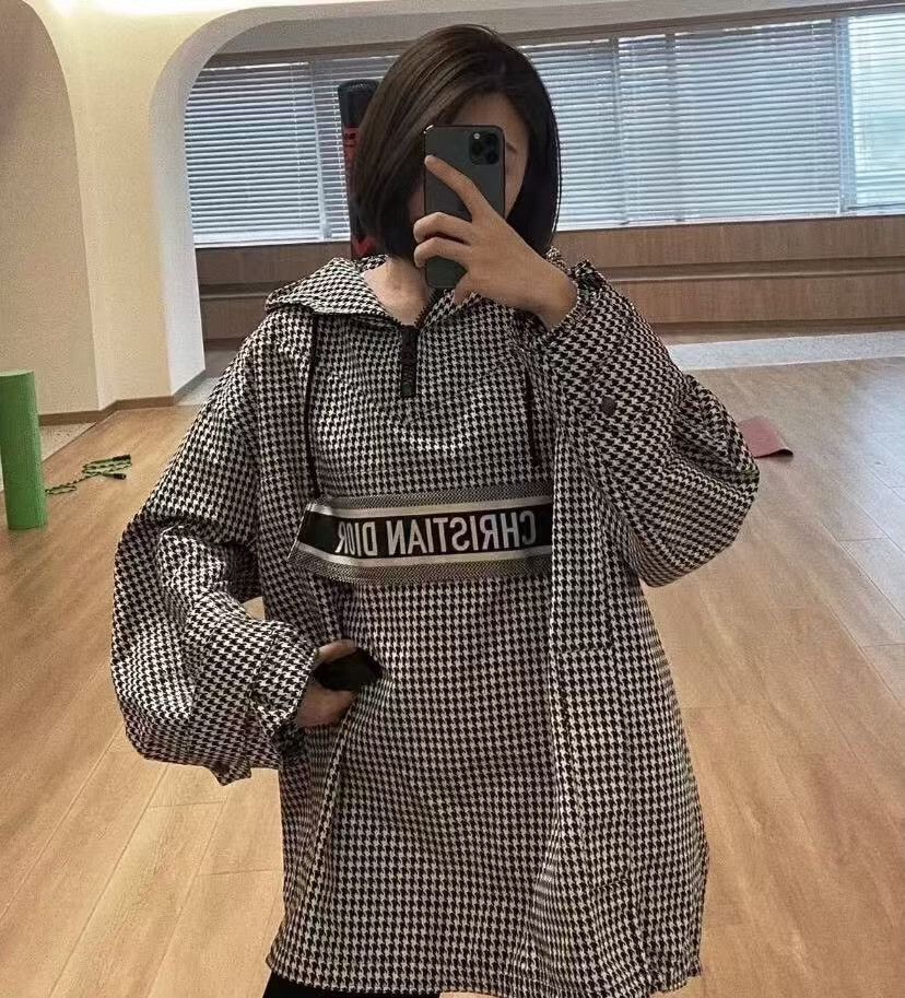 Dior Dior Houndstooth Hooded Jacket S Size S / US 4 / IT 40 - 10 Thumbnail