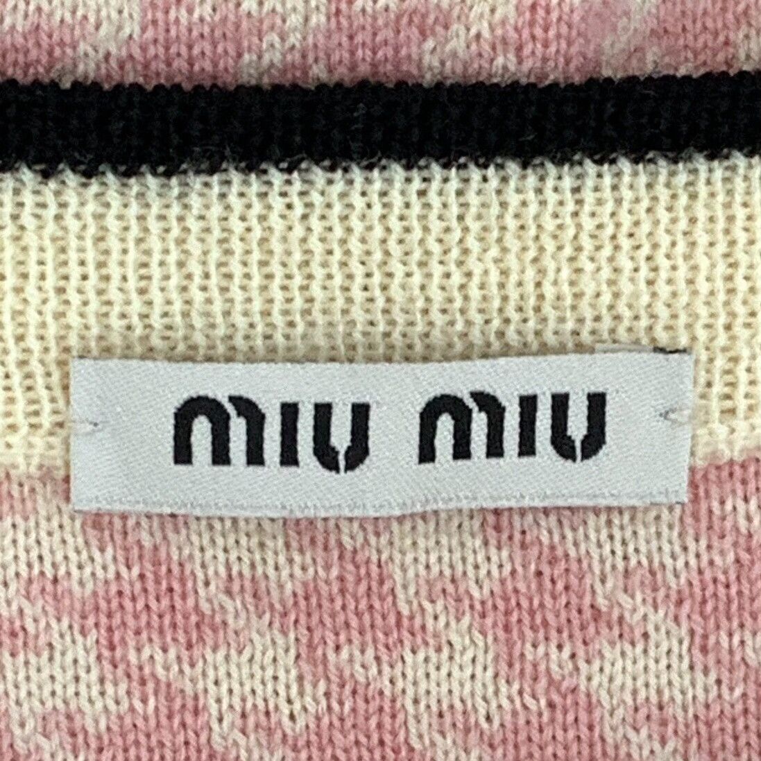 Miu Miu Miu Miu Houndstooth Knit Sweater 38 Size XS / US 0-2 / IT 36-38 - 6 Thumbnail