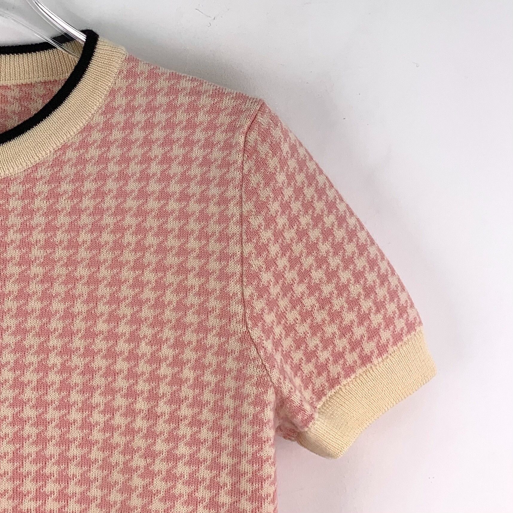 Miu Miu Miu Miu Houndstooth Knit Sweater 38 Size XS / US 0-2 / IT 36-38 - 4 Thumbnail