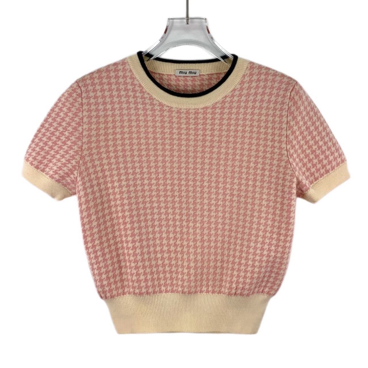 Miu Miu Miu Miu Houndstooth Knit Sweater 38 Size XS / US 0-2 / IT 36-38 - 2 Thumbnail