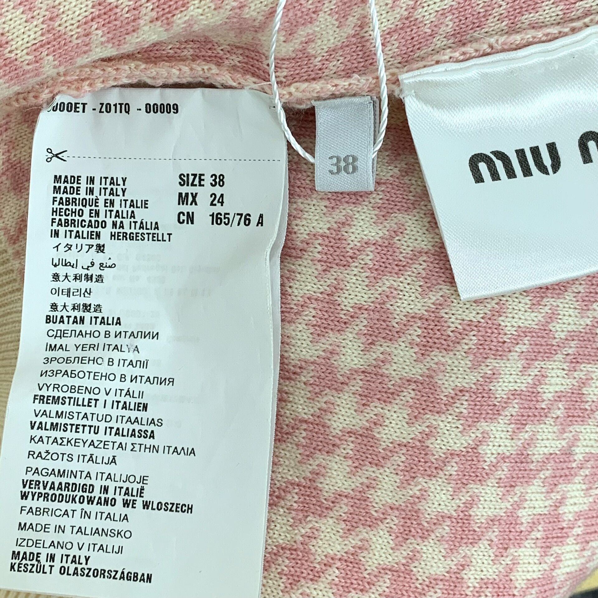 Miu Miu Miu Miu Houndstooth Knit Sweater 38 Size XS / US 0-2 / IT 36-38 - 7 Thumbnail