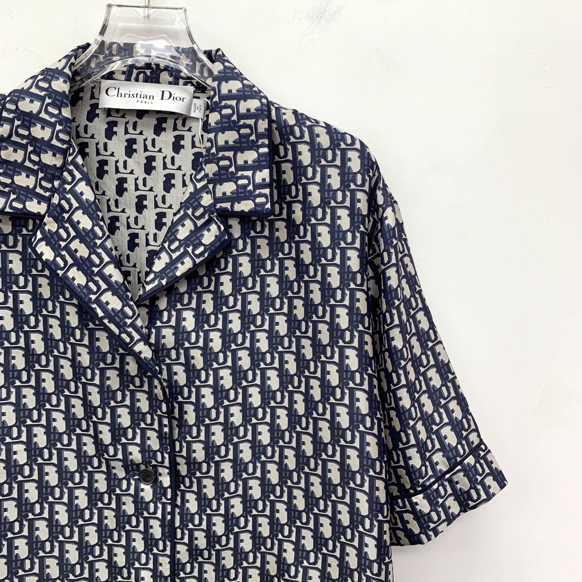 Dior Dior Oblique Silk Short Sleeve Shirt 42 Size M / US 6-8 / IT 42-44 - 4 Thumbnail