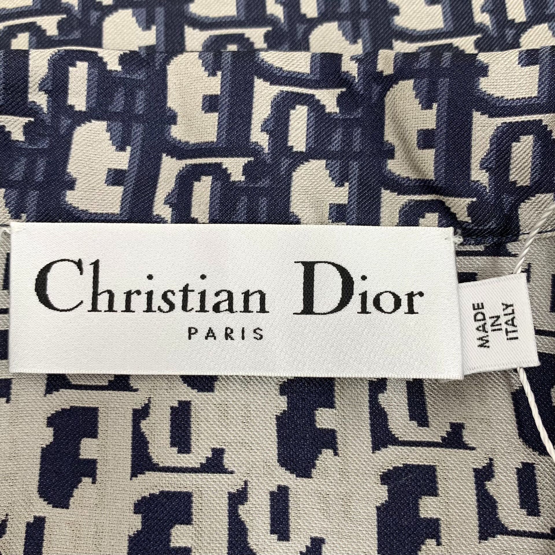 Dior Dior Oblique Silk Short Sleeve Shirt 42 Size M / US 6-8 / IT 42-44 - 6 Thumbnail