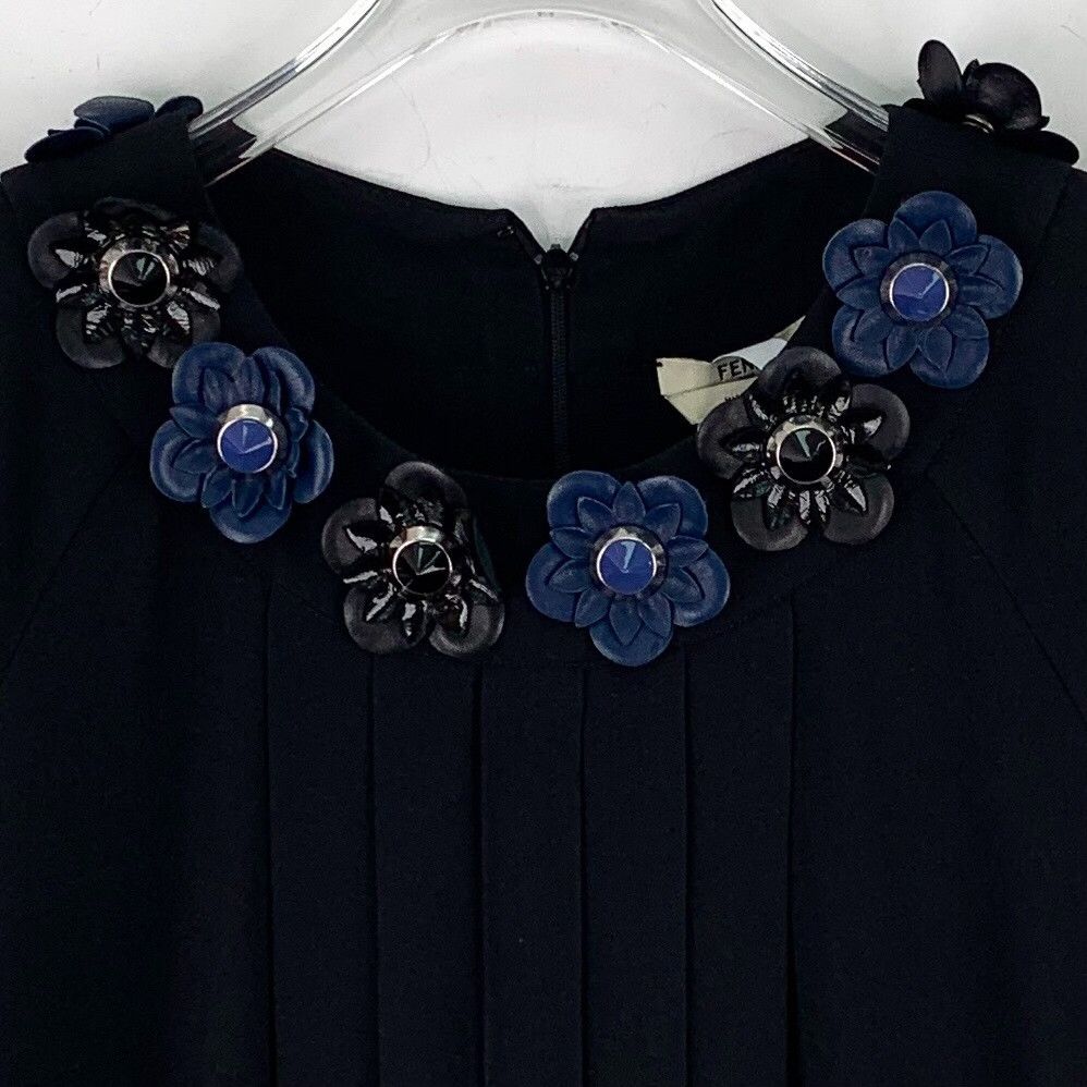 Fendi Fendi Floral Jewel Embellished Dress 38 Size XS / US 0-2 / IT 36-38 - 5 Thumbnail