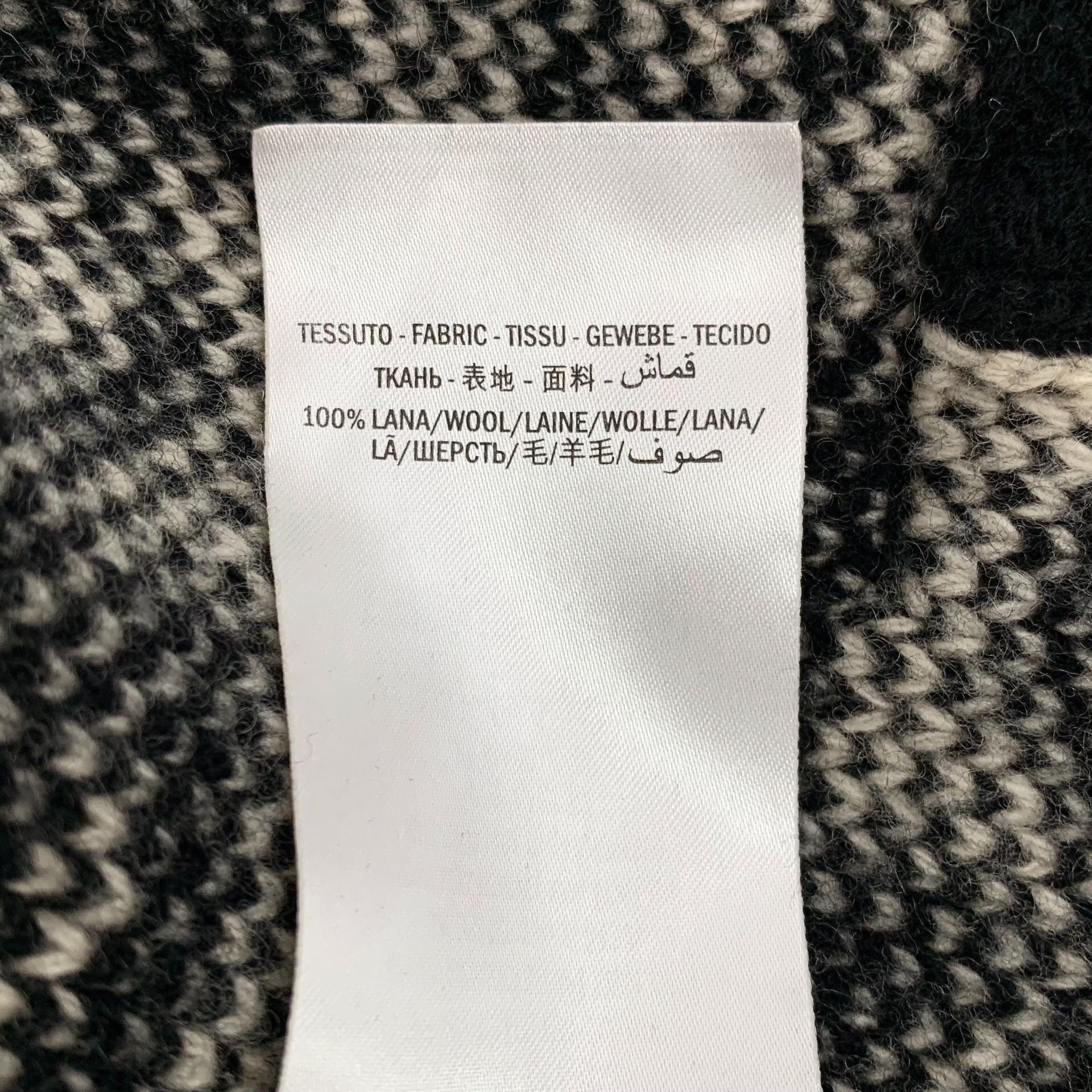 Gucci Gucci Checkerboard Logo Wool Zip Cardigan S Size US S / EU 44-46 / 1 - 8 Thumbnail