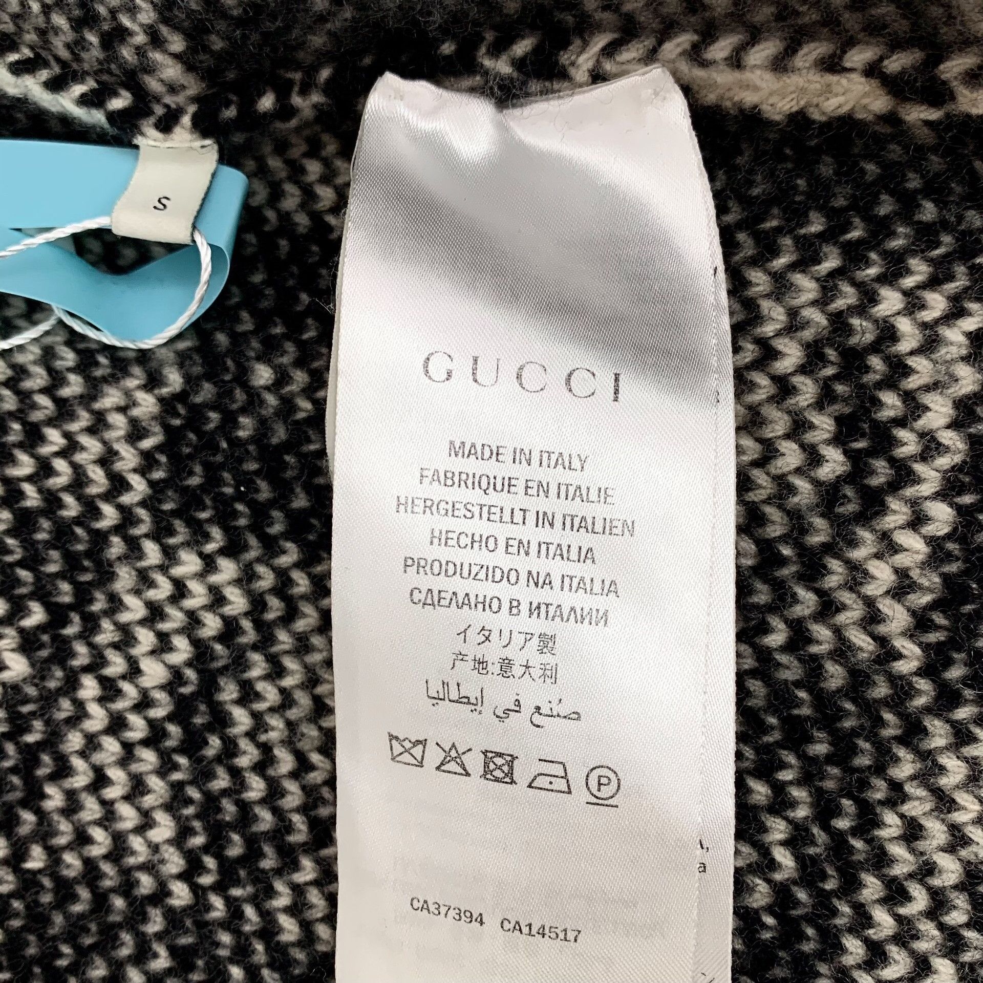 Gucci Gucci Checkerboard Logo Wool Zip Cardigan S Size US S / EU 44-46 / 1 - 7 Thumbnail