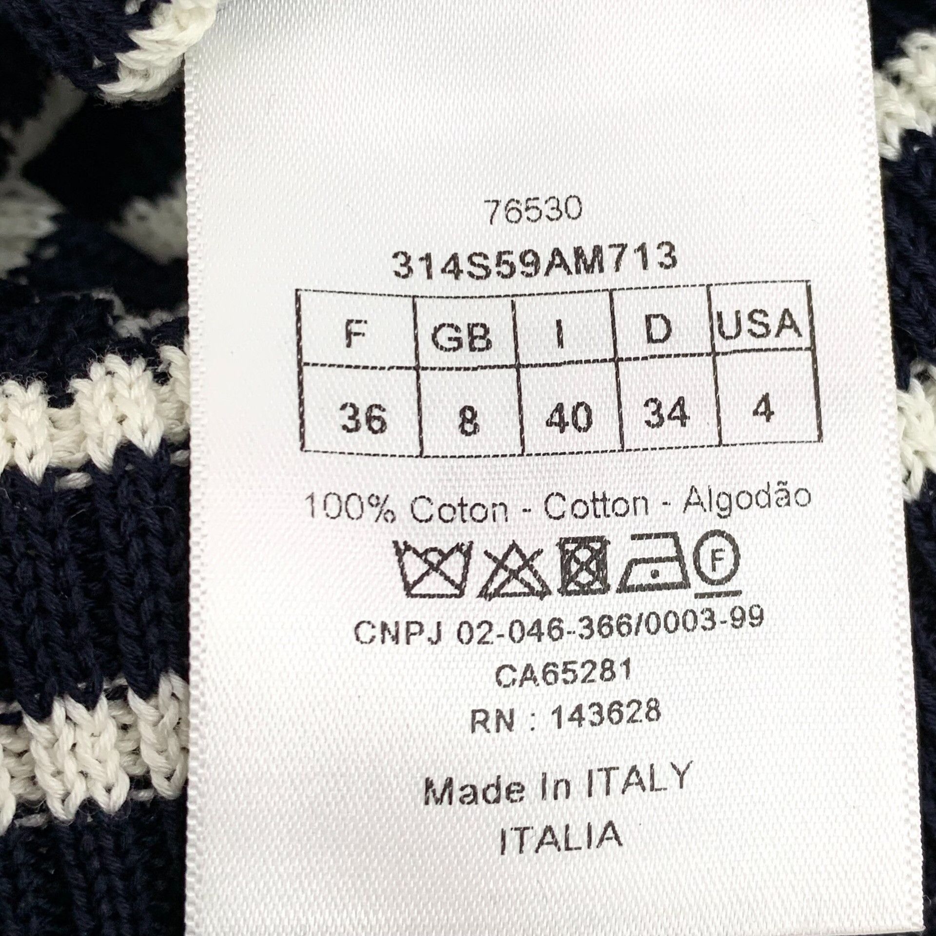 Dior Dior Striped Intarsia Logo Sweater FR 36 Size XS / US 0-2 / IT 36-38 - 7 Thumbnail
