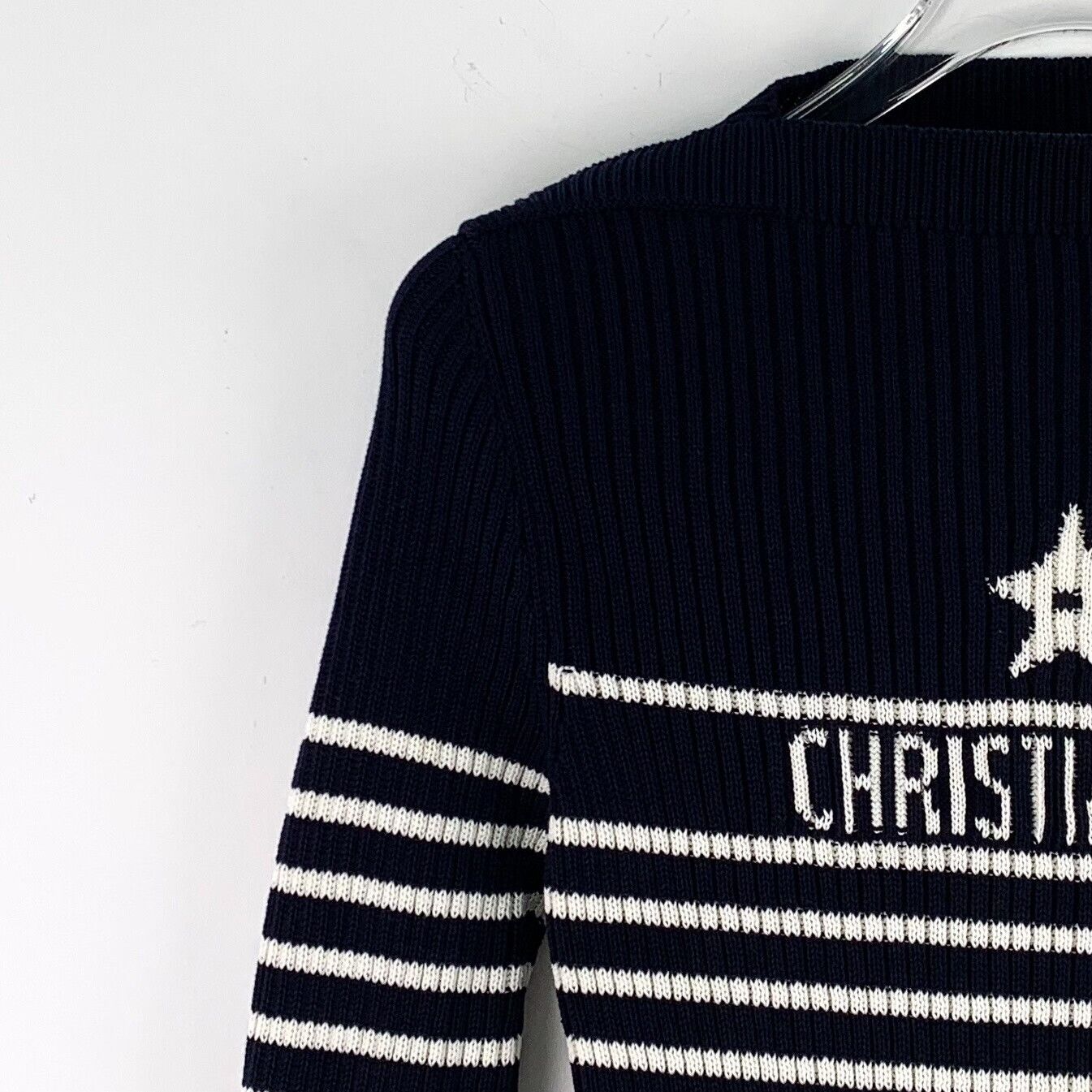 Dior Dior Striped Intarsia Logo Sweater FR 36 Size XS / US 0-2 / IT 36-38 - 4 Thumbnail