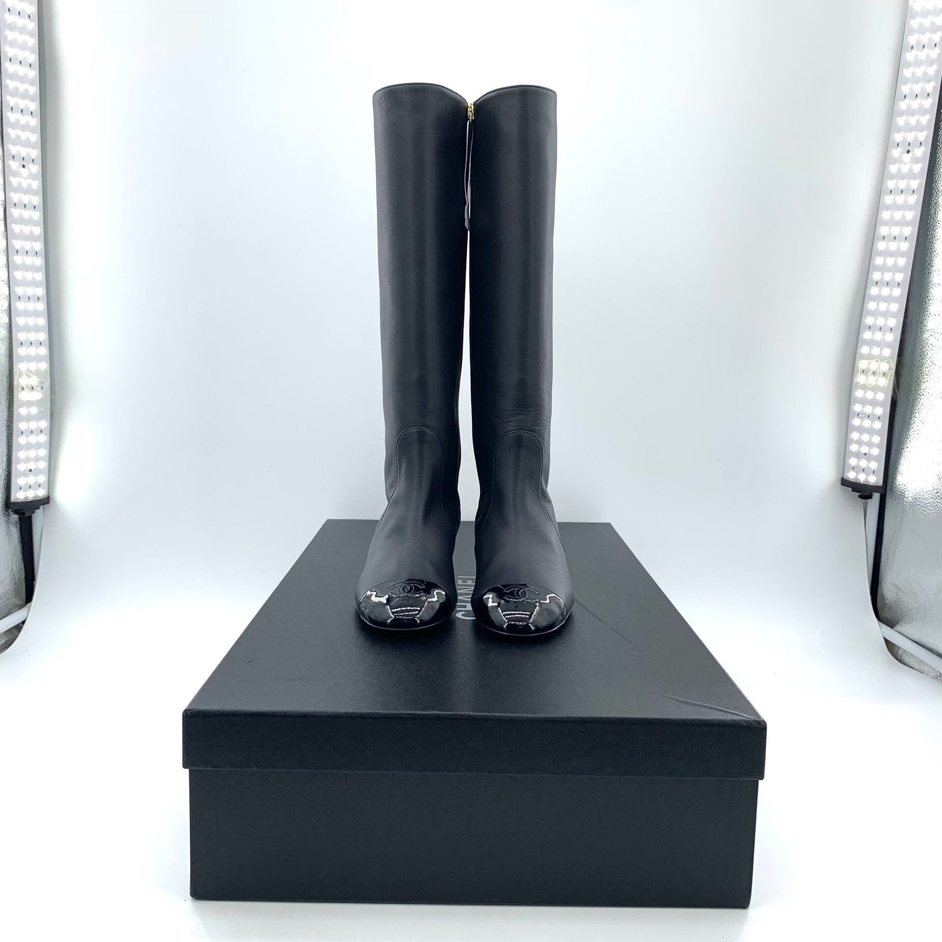 Chanel Chanel Patent Toe Calfskin Boots 37 Size US 7 / IT 37 - 10 Thumbnail