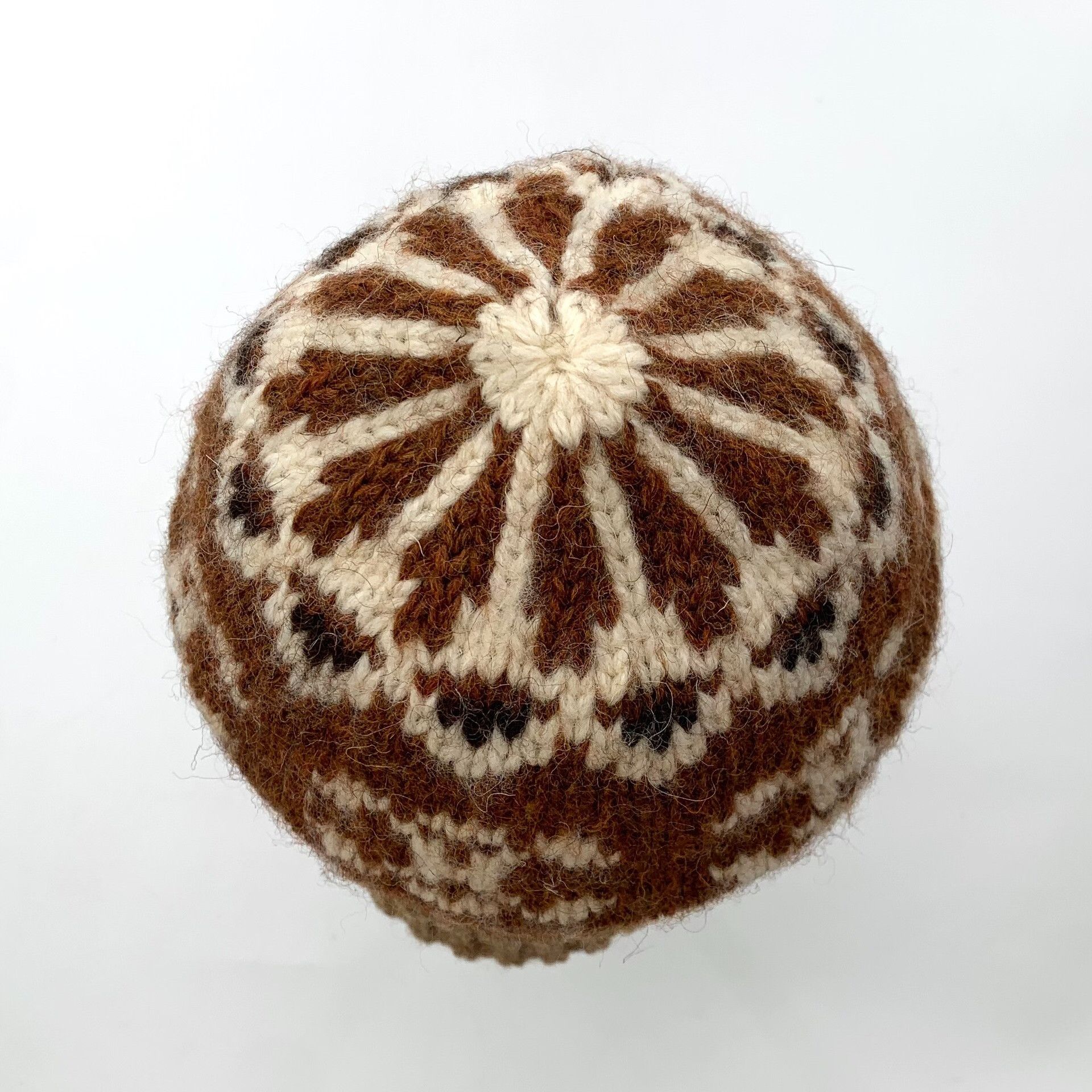 Celine Celine Triomphe Fair Isle Wool Beanie ONE SIZE Size ONE SIZE - 7 Thumbnail