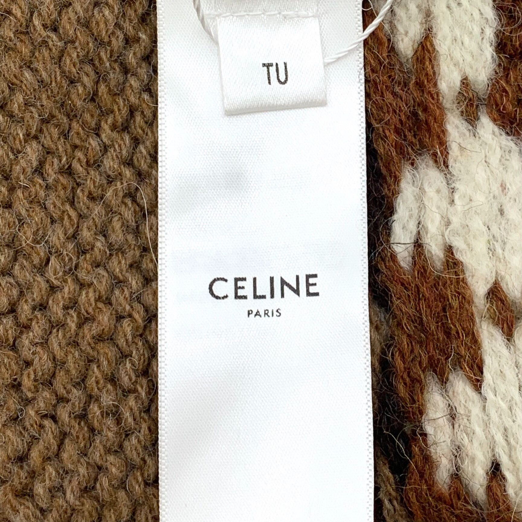 Celine Celine Triomphe Fair Isle Wool Beanie ONE SIZE Size ONE SIZE - 9 Thumbnail