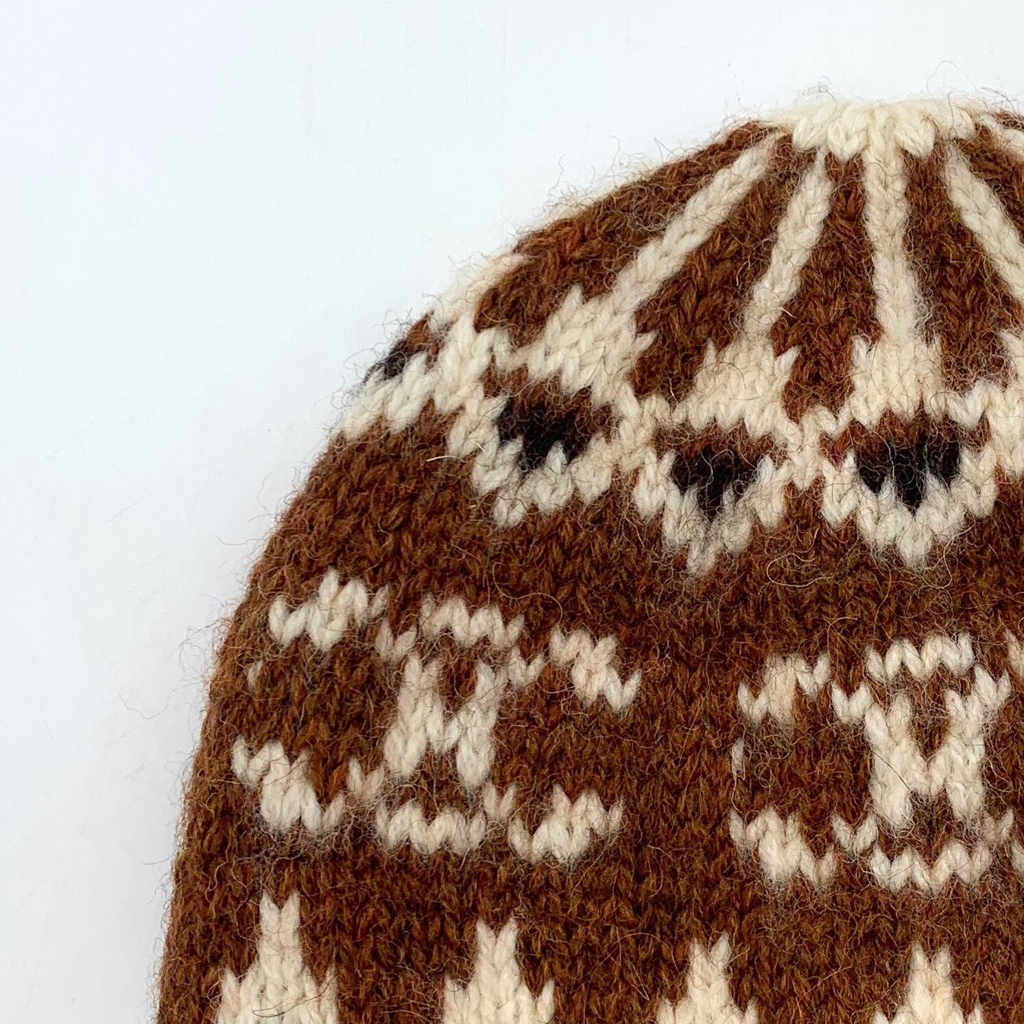 Celine Celine Triomphe Fair Isle Wool Beanie ONE SIZE Size ONE SIZE - 5 Thumbnail