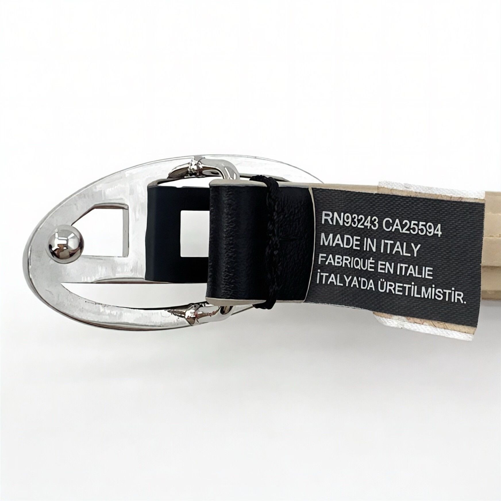 Diesel Diesel Logo Silver Buckle Leather Belt 42 Size 42 - 8 Thumbnail