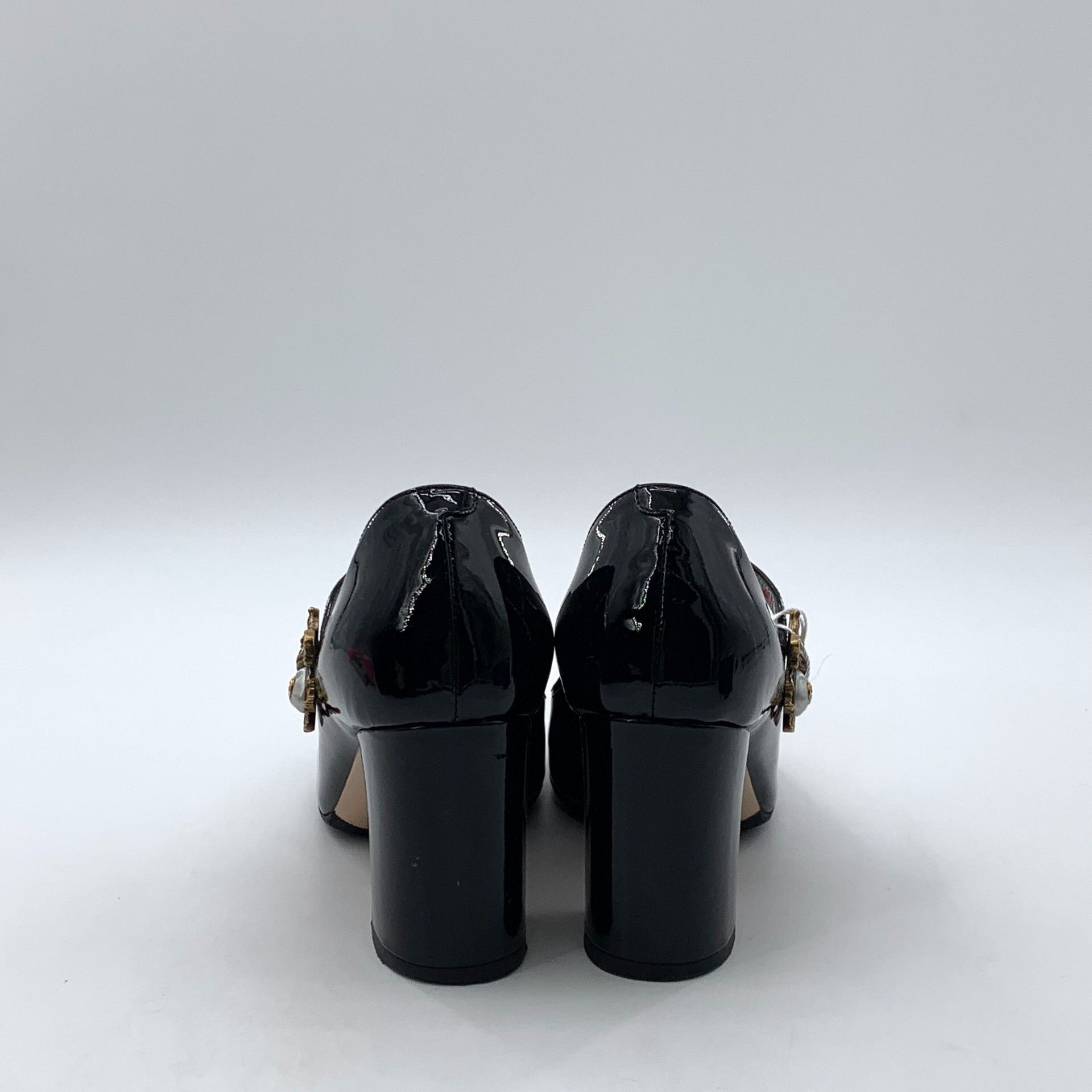 Gucci Gucci Bee Pearl Patent Leather Heels 35.5 Size US 5.5 / IT 35.5 - 5 Thumbnail