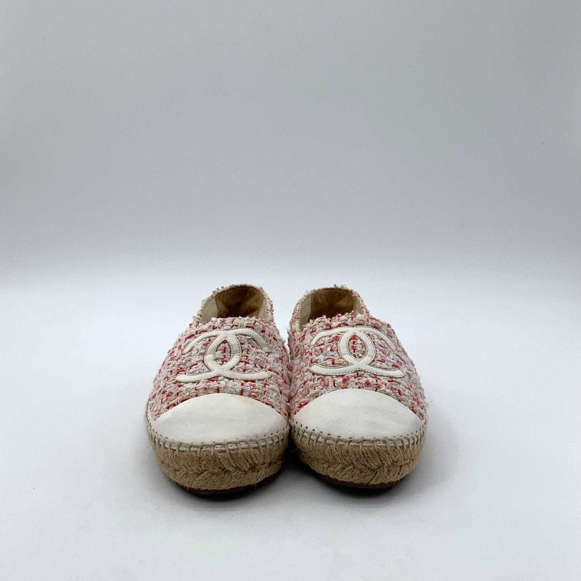 Chanel Chanel Pink Tweed CC Espadrilles 38 Size US 7 / IT 37 - 4 Thumbnail