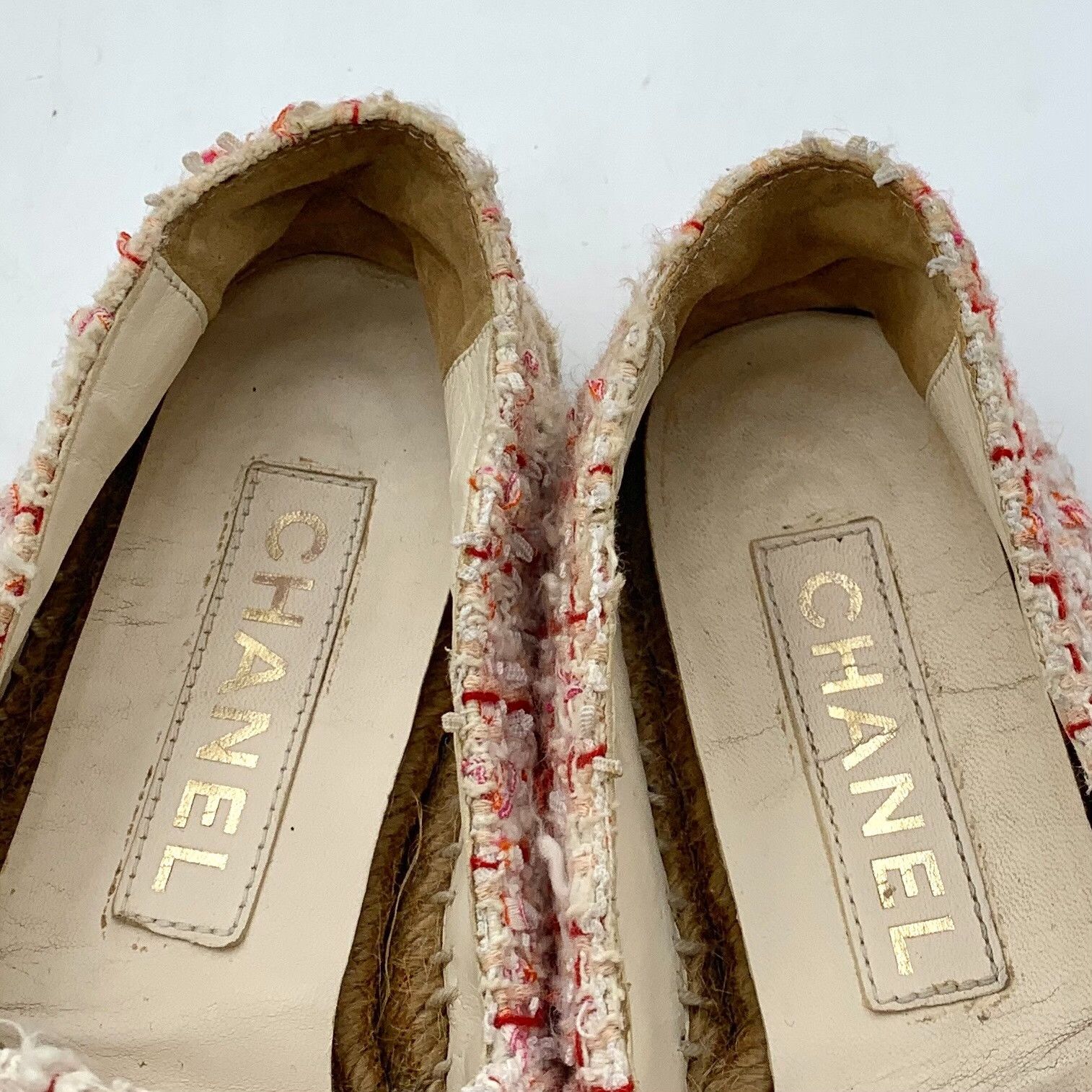 Chanel Chanel Pink Tweed CC Espadrilles 38 Size US 7 / IT 37 - 10 Thumbnail