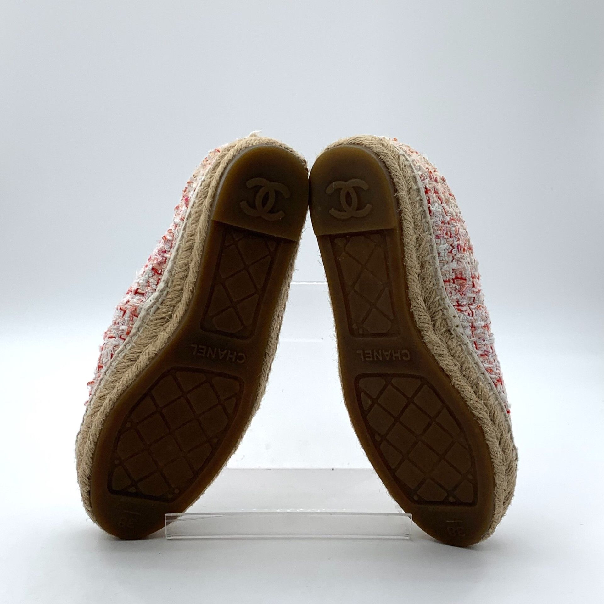 Chanel Chanel Pink Tweed CC Espadrilles 38 Size US 7 / IT 37 - 6 Thumbnail
