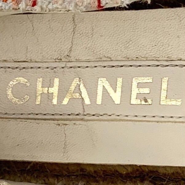 Chanel Chanel Pink Tweed CC Espadrilles 38 Size US 7 / IT 37 - 8 Thumbnail