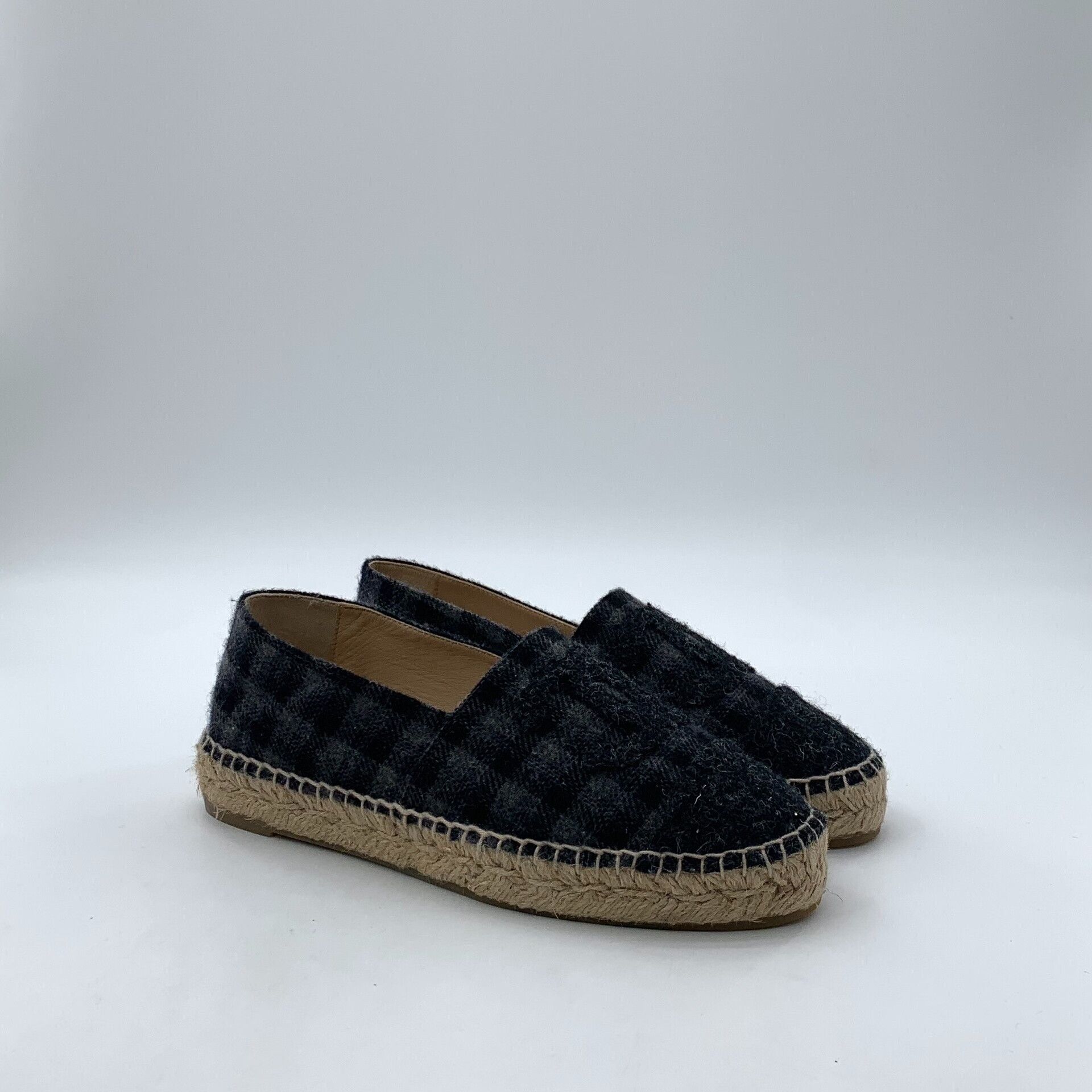 Chanel Chanel Checkered Tweed Espadrilles 37 Size US 7 / IT 37 - 3 Thumbnail