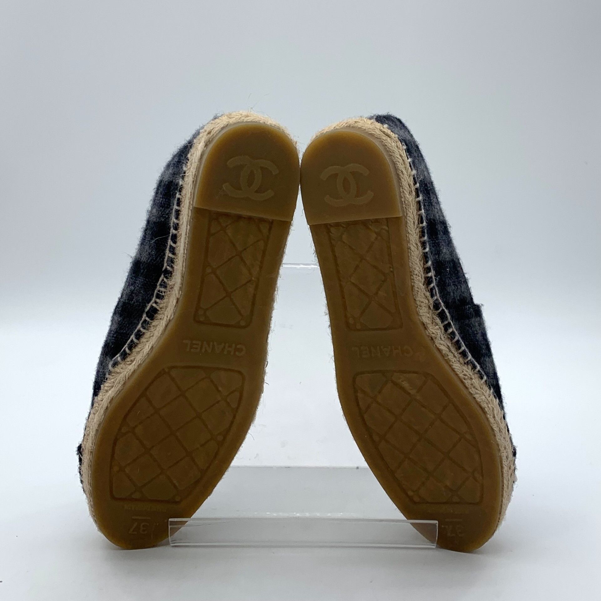 Chanel Chanel Checkered Tweed Espadrilles 37 Size US 7 / IT 37 - 6 Thumbnail