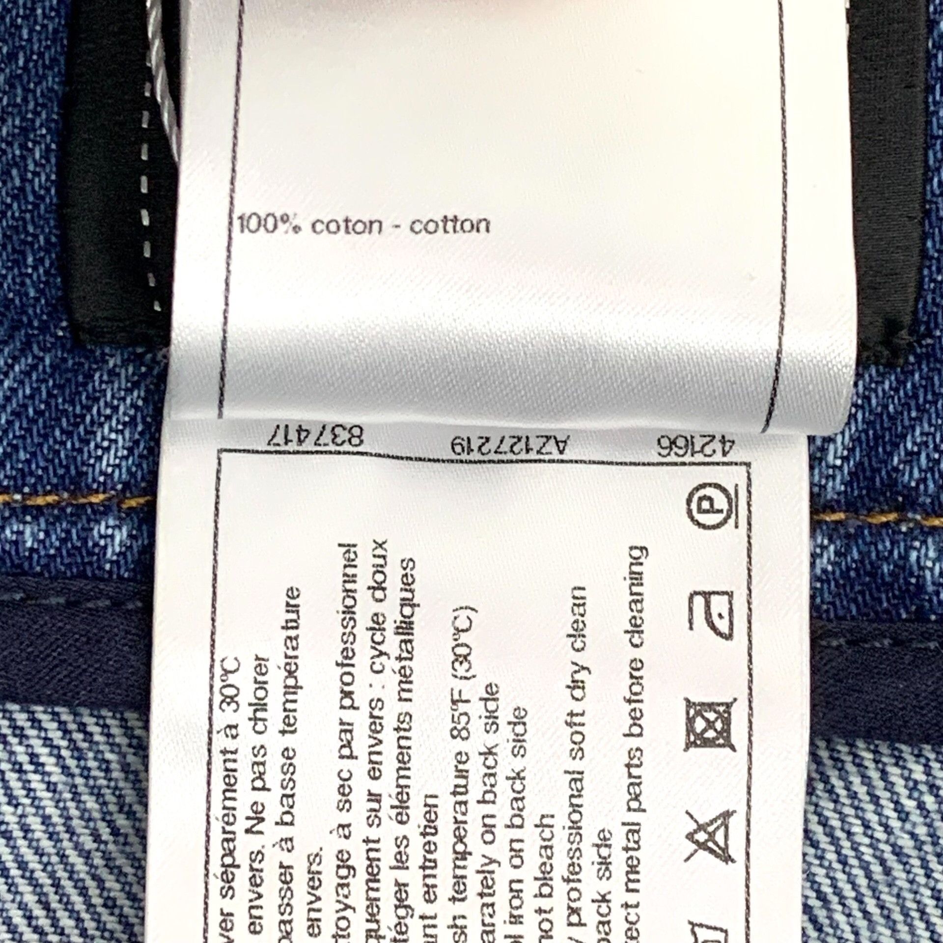 Chanel Chanel Patch Denim Mini Skirt 40 Size 28" / US 6 / IT 42 - 8 Thumbnail