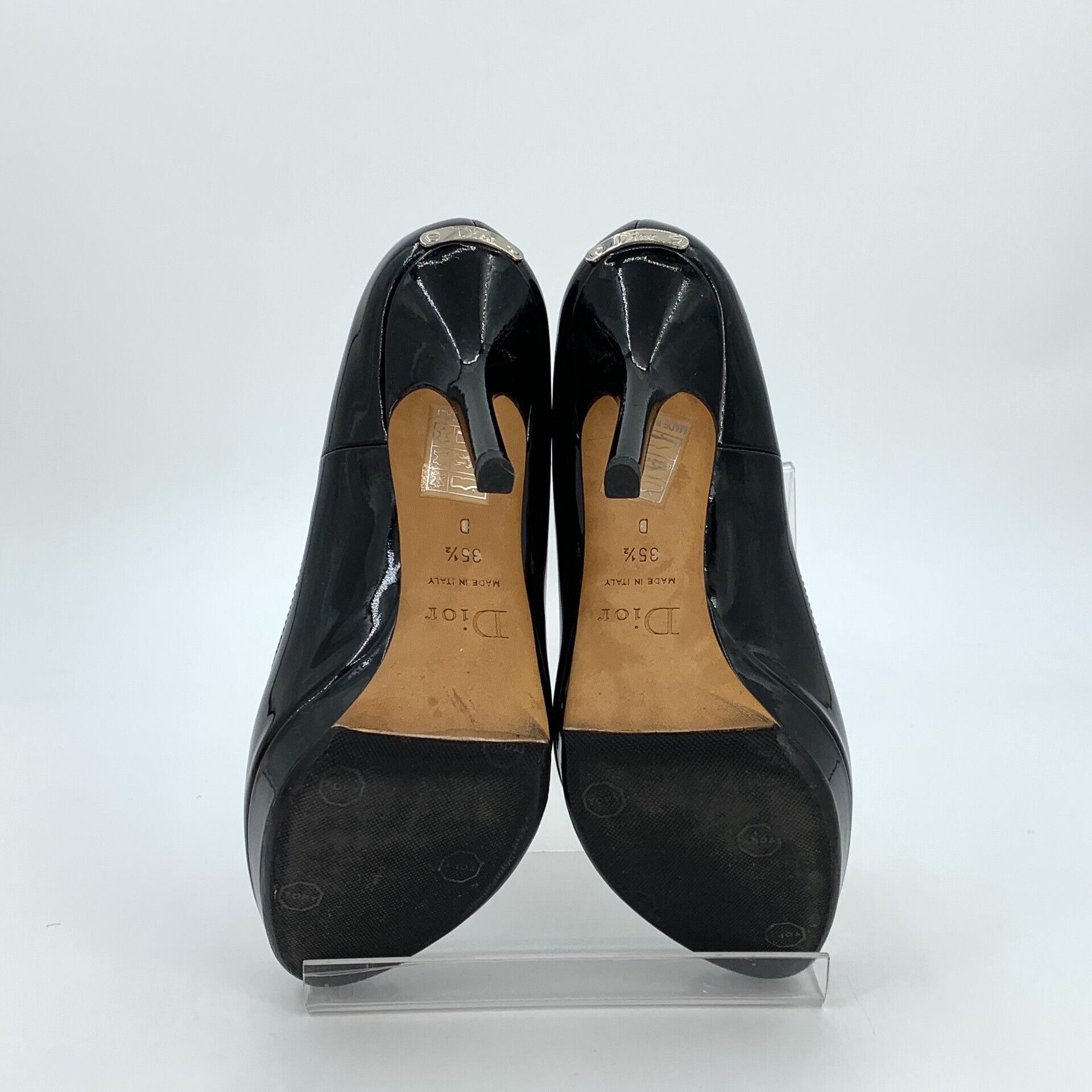 Dior Dior Patent Peep Toe Platform Heels 35.5 Size US 5.5 / IT 35.5 - 6 Thumbnail