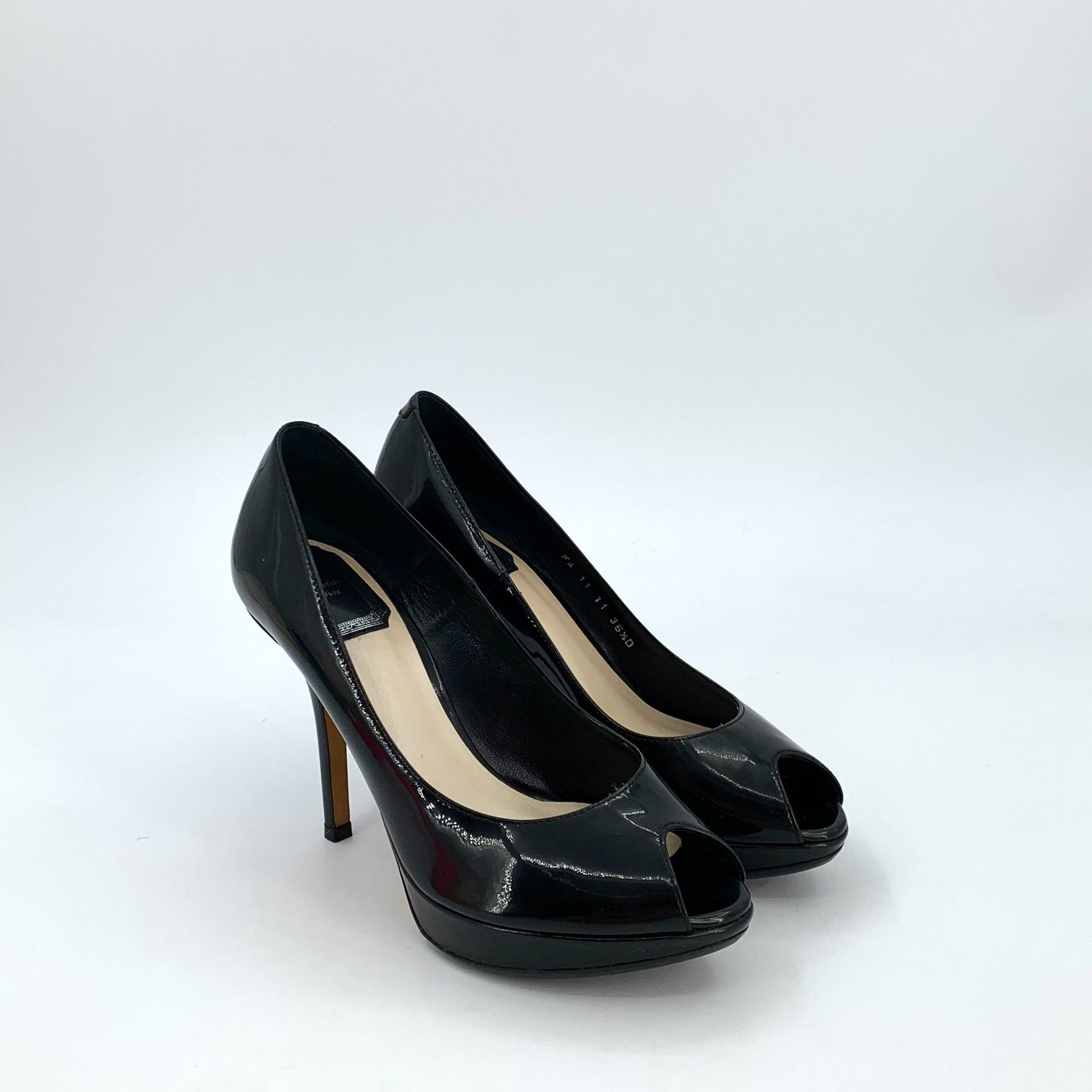 Dior Dior Patent Peep Toe Platform Heels 35.5 Size US 5.5 / IT 35.5 - 3 Thumbnail