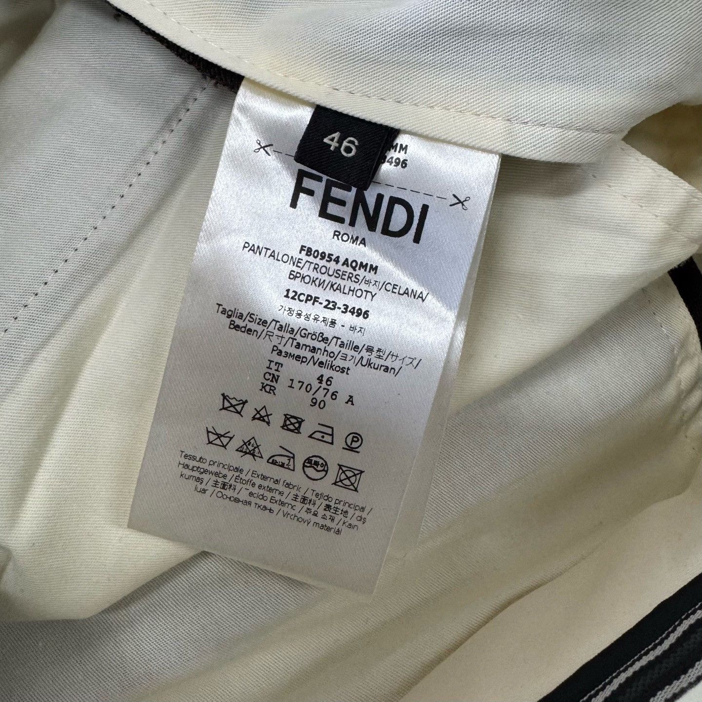 Fendi Fendi Brown Trousers 46 Size US 30 / EU 46 - 8 Thumbnail