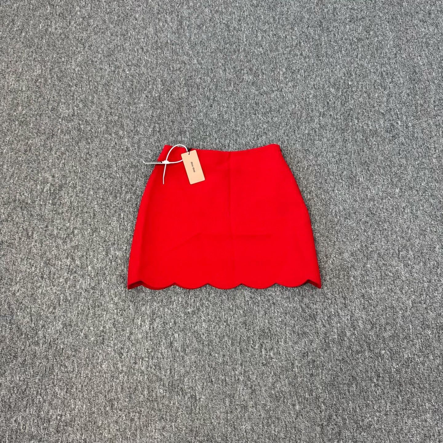 Miu Miu Miu Miu Scalloped Hem Mini Skirt Size 40 Size 27" / US 4 / IT 40 - 2 Thumbnail
