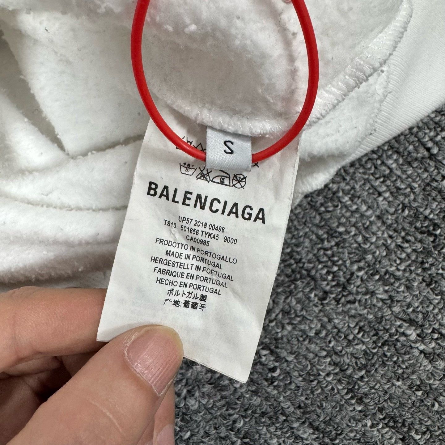 Balenciaga Balenciaga Laurel Logo Print Hoodie White Size S Size US S / EU 44-46 / 1 - 8 Thumbnail
