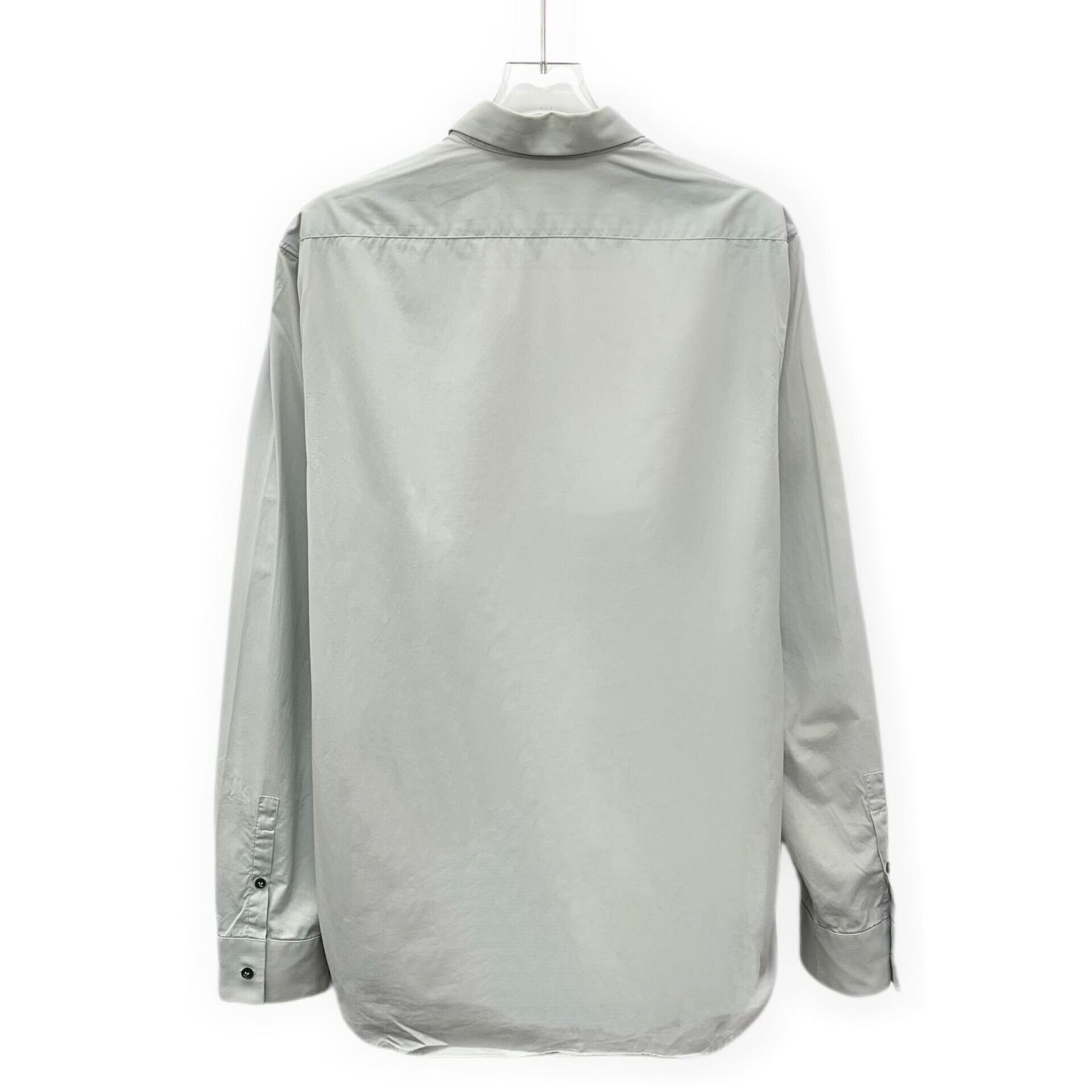 Calvin Klein Calvin Klein Gray Cotton Button Down Shirt M Size US M / EU 48-50 / 2 - 3 Thumbnail