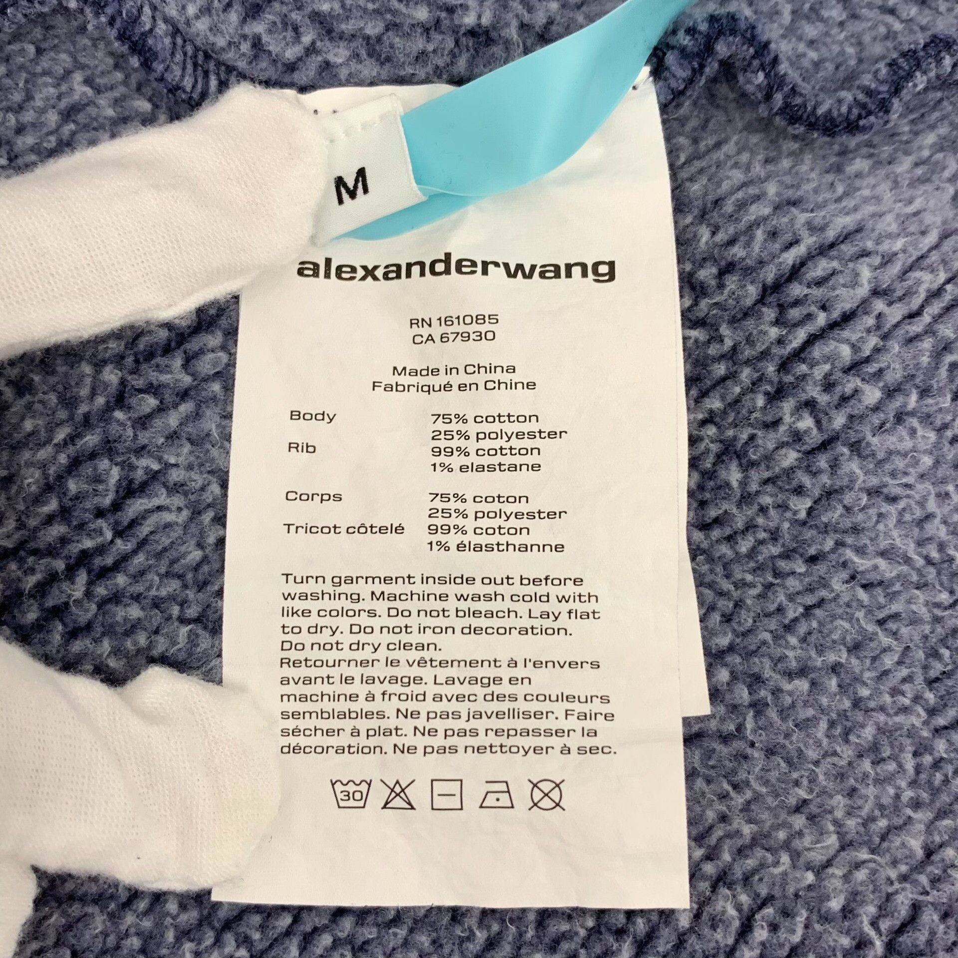 Alexander Wang Alexander Wang Acid Wash Logo Sweatshirt Size M Size US M / EU 48-50 / 2 - 7 Thumbnail