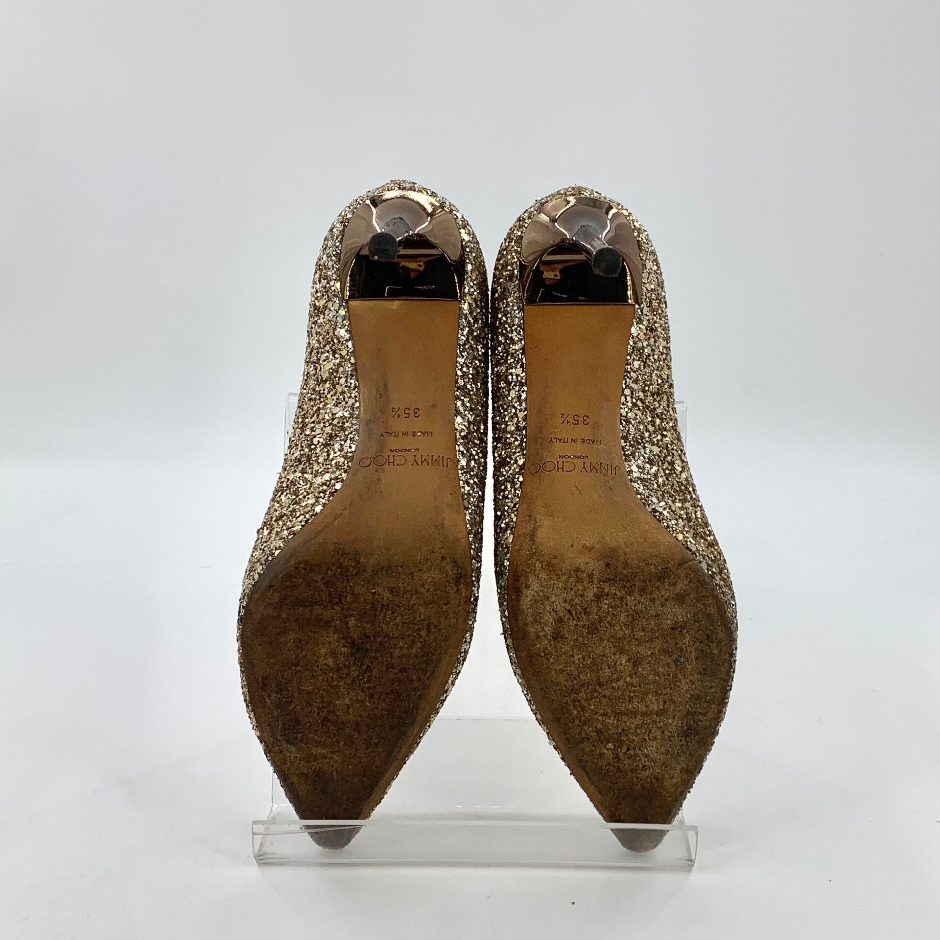 Jimmy Choo Jimmy Choo Glitter Pointed Toe Heels 35.5 Size US 5.5 / IT 35.5 - 6 Thumbnail