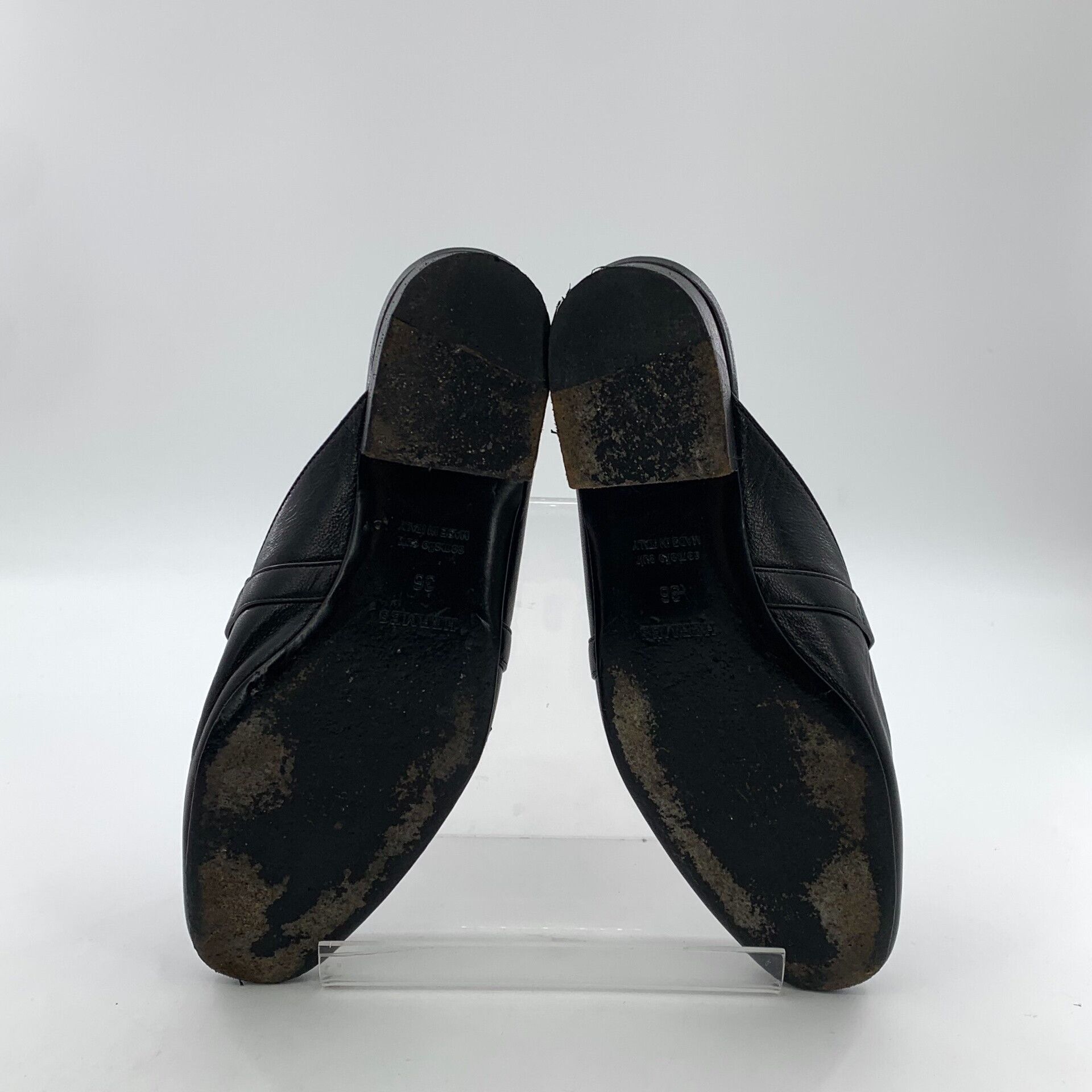 Hermes Hermes Leather Kelly Buckle Oz Mules IT 36 Size US 6 / IT 36 - 6 Thumbnail