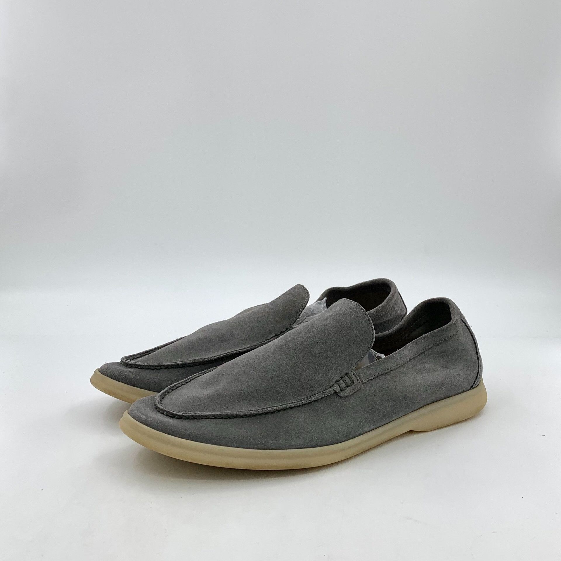 Loro Piana Loro Piana Gray Suede Summer Walk Loafers 44 Size US 11 / EU 44 - 2 Thumbnail