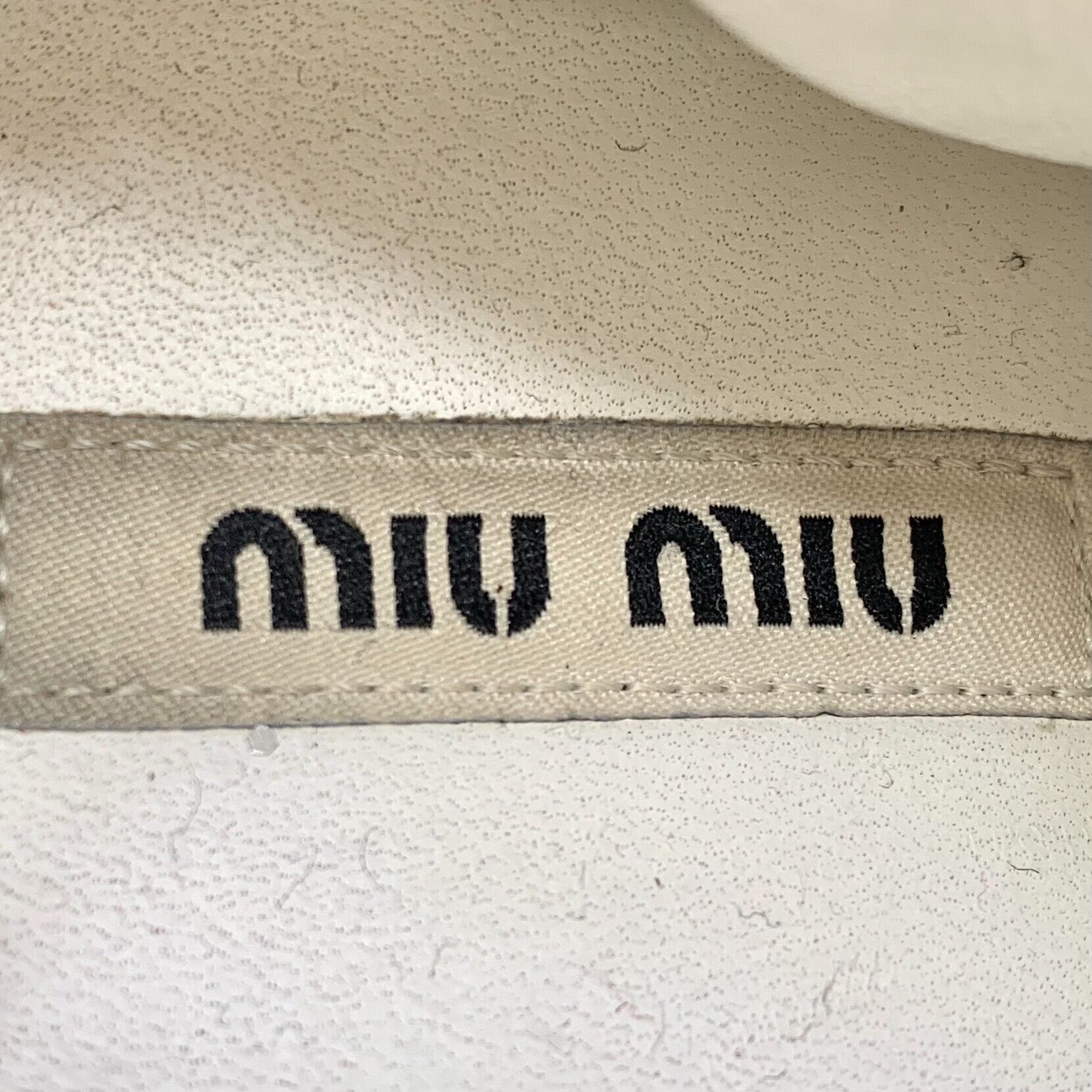 Miu Miu Miu Miu Silver Glitter Crystal Low-Top Sneakers 36.5 Size US 6.5 / IT 36.5 - 8 Thumbnail