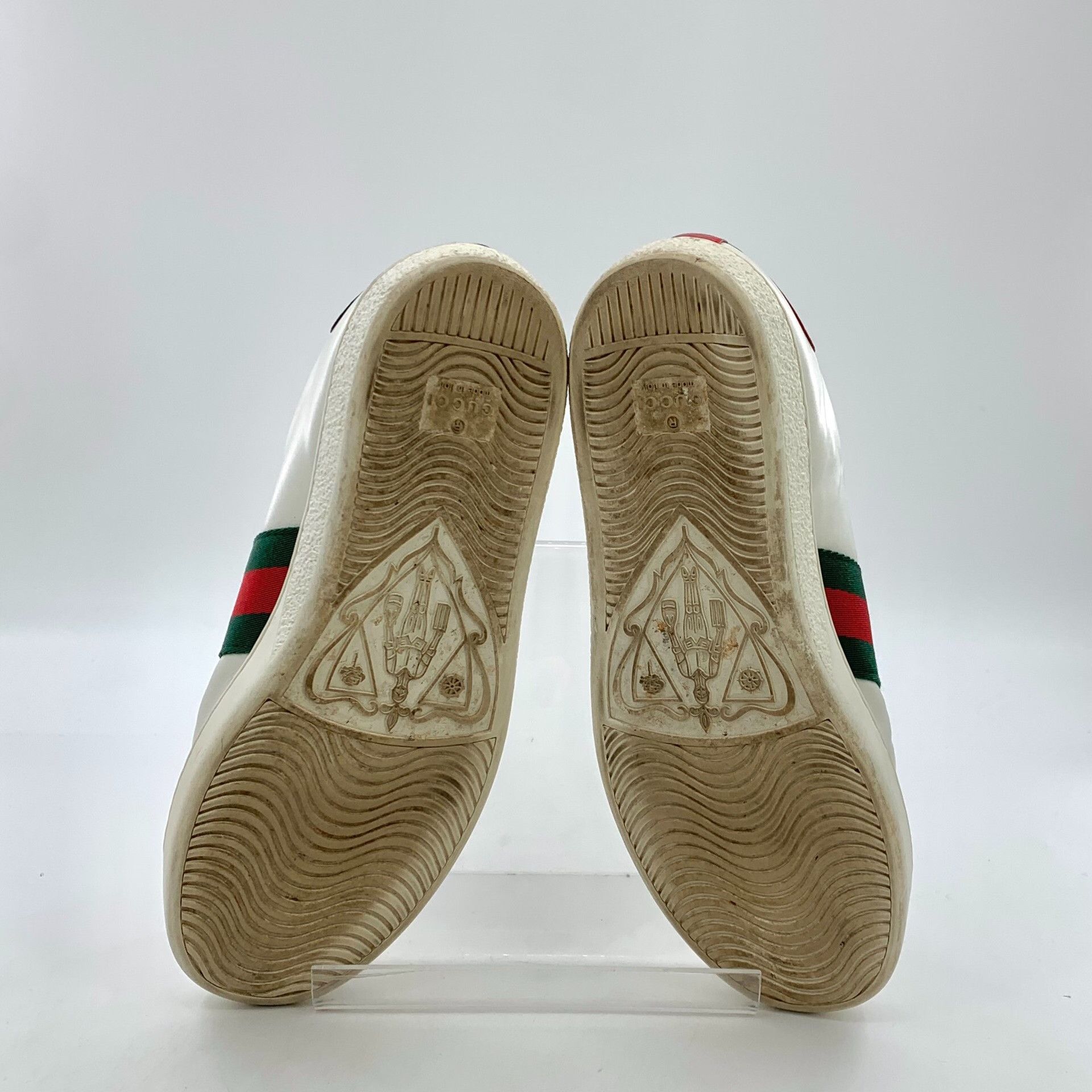 Gucci Gucci Ace Heart Patch Sneakers Size 36.5 Size US 6.5 / IT 36.5 - 6 Thumbnail