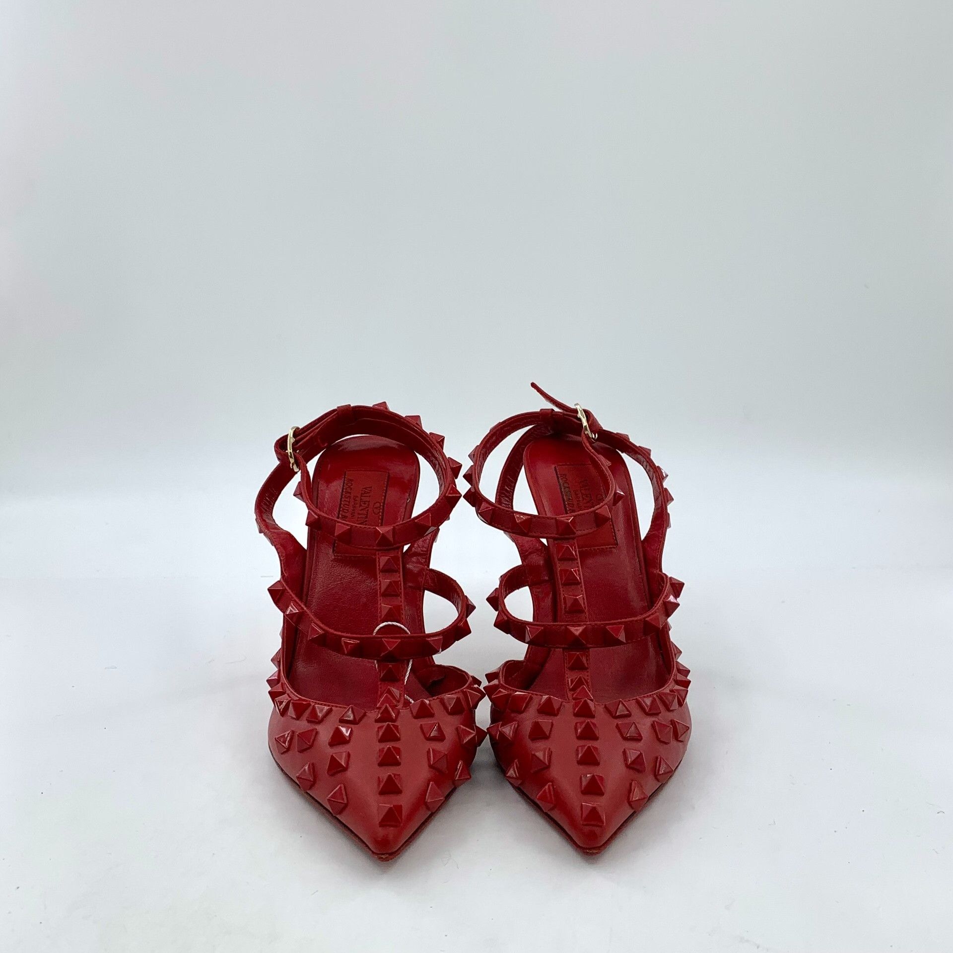 Valentino Valentino Rockstud Rouge Pointed Toe Heels 36.5 Size US 6.5 / IT 36.5 - 4 Thumbnail