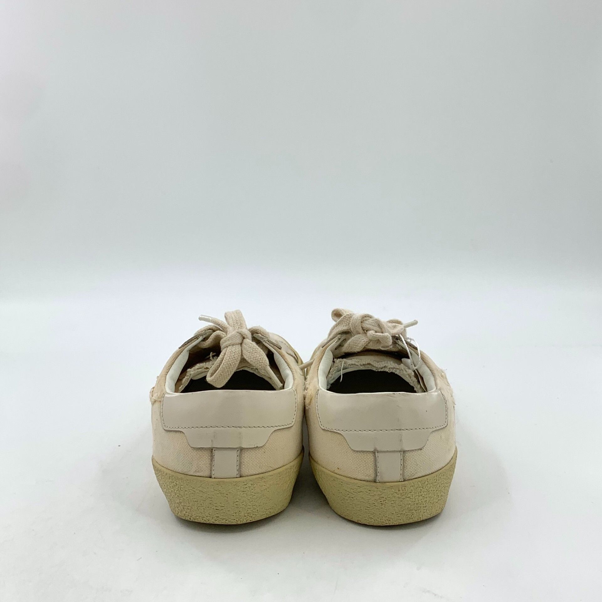 Saint Laurent Paris Saint Laurent Distressed Canvas Sneakers 37.5 Size US 7.5 / IT 37.5 - 5 Thumbnail