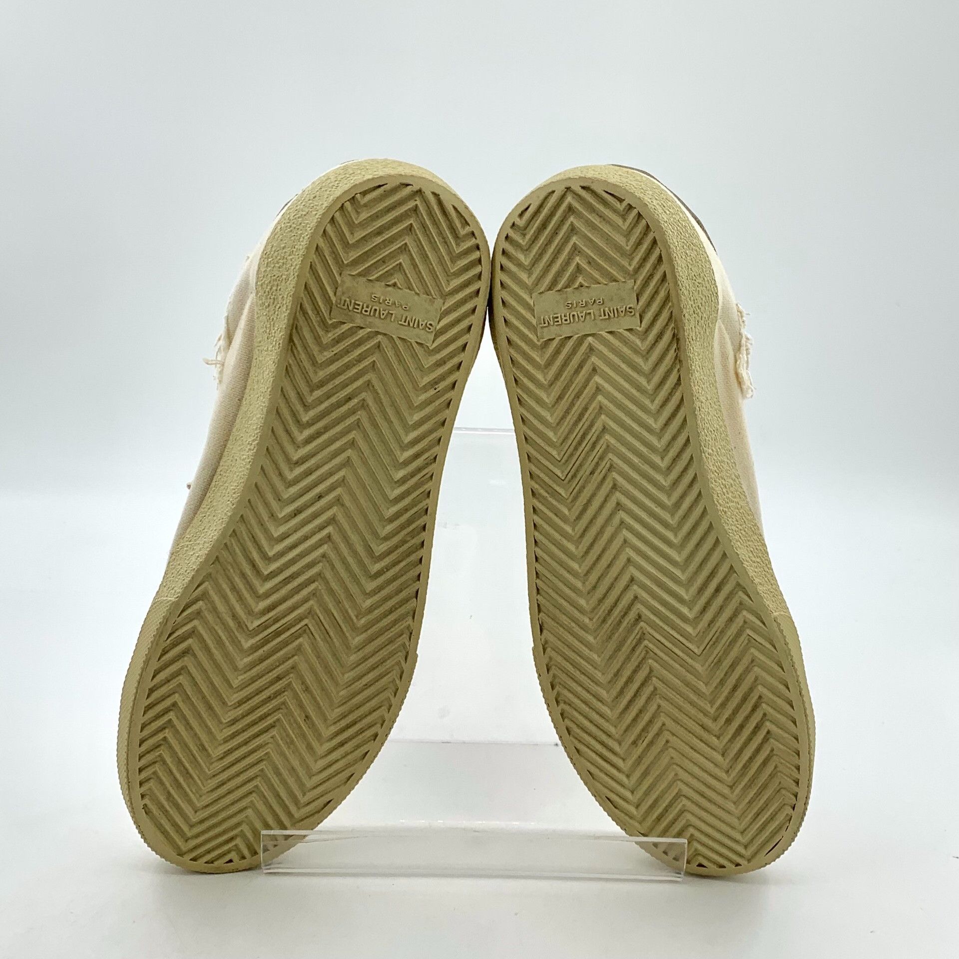 Saint Laurent Paris Saint Laurent Distressed Canvas Sneakers 37.5 Size US 7.5 / IT 37.5 - 6 Thumbnail
