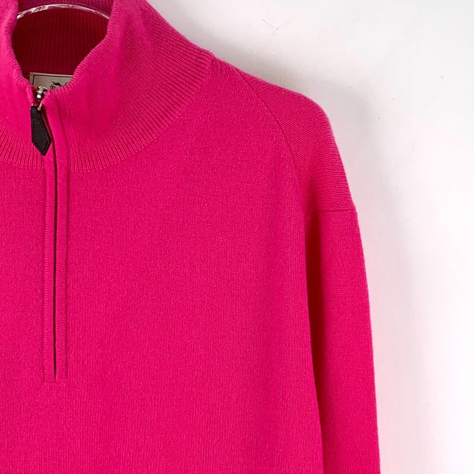 Hermes Hermes Pink Cashmere Half-Zip Sweater Size M Size US M / EU 48-50 / 2 - 4 Thumbnail