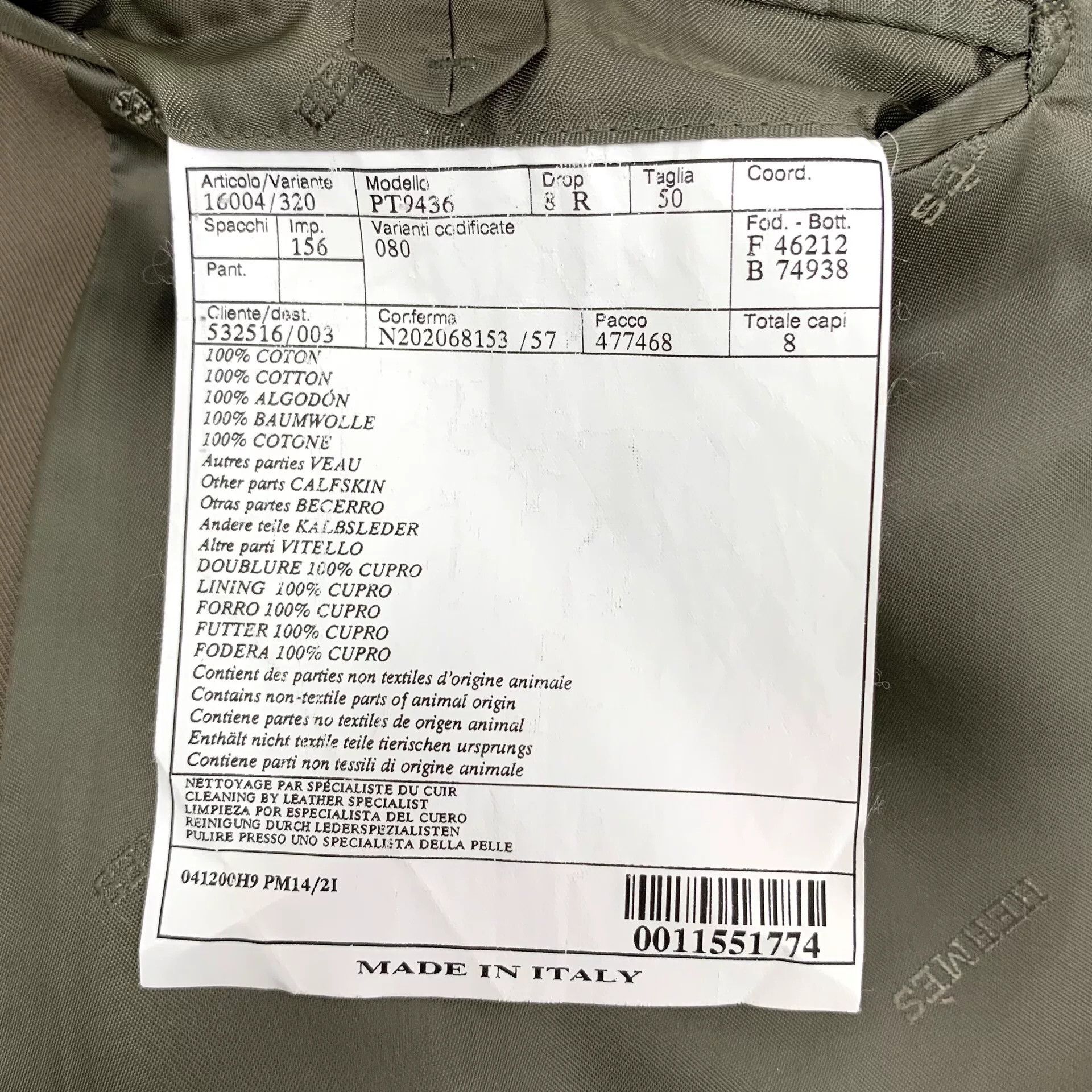Hermes Hermes Cotton Button-Up Overcoat EU 50 Size US M / EU 48-50 / 2 - 8 Thumbnail
