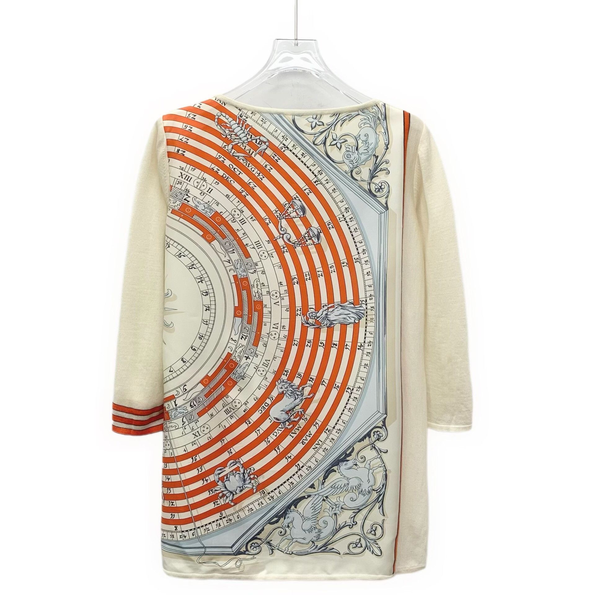 Hermes Hermes Astrologie Silk Panel Cashmere Sweater 36 Size XS / US 0-2 / IT 36-38 - 3 Thumbnail