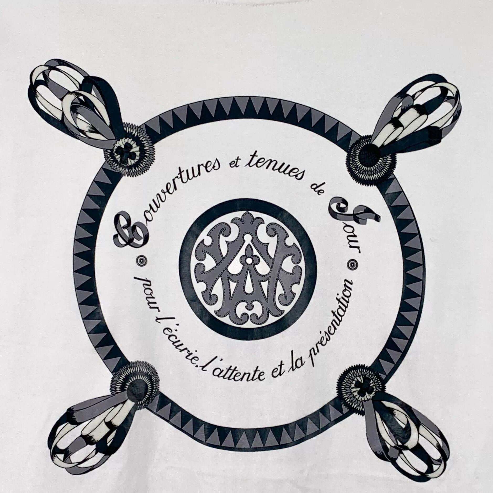 Hermes Hermes Circular Graphic Print Cotton T-Shirt 38 Size S / US 4 / IT 40 - 5 Thumbnail