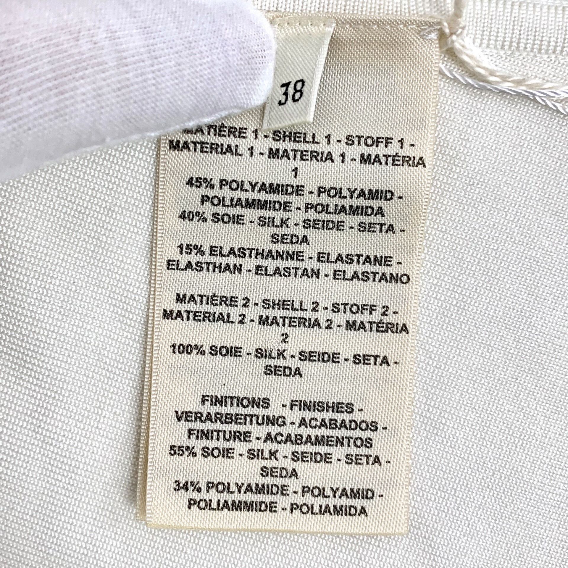 Hermes Hermes Belted Ribbed Knit Top White 38 Size S / US 4 / IT 40 - 8 Thumbnail
