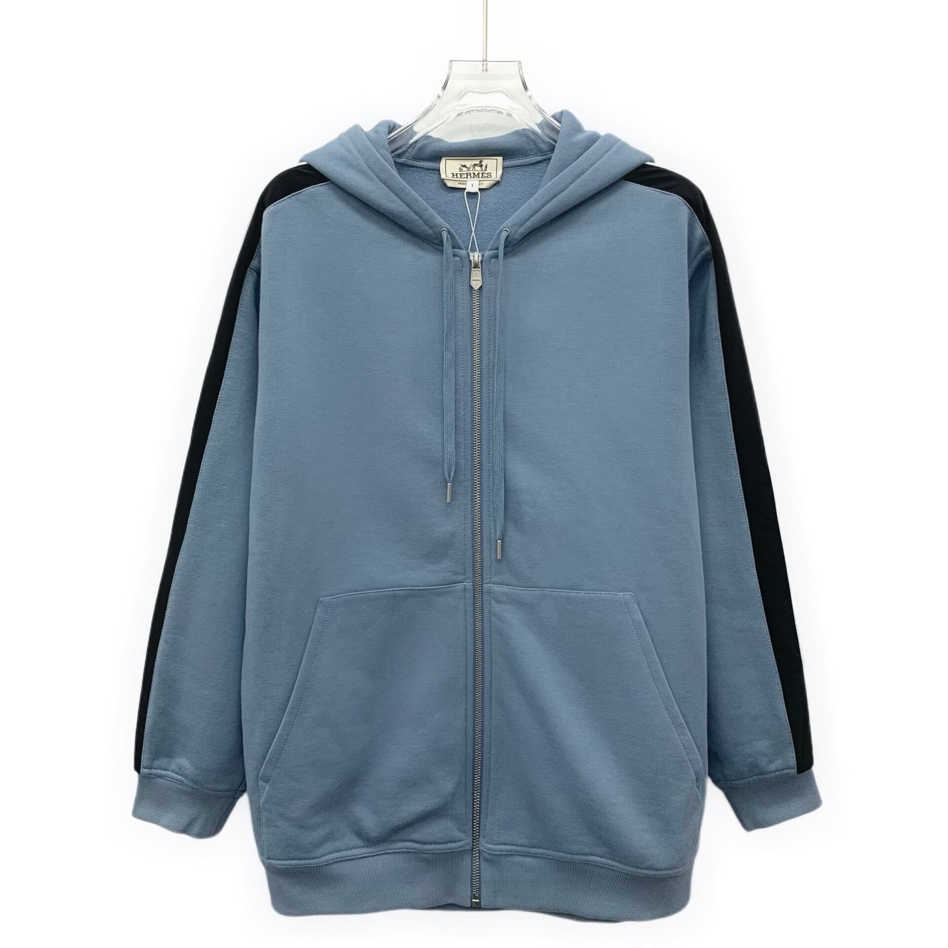 Hermes Hermes Contrast Side Stripe Zip Hoodie S Size US S / EU 44-46 / 1 - 2 Thumbnail