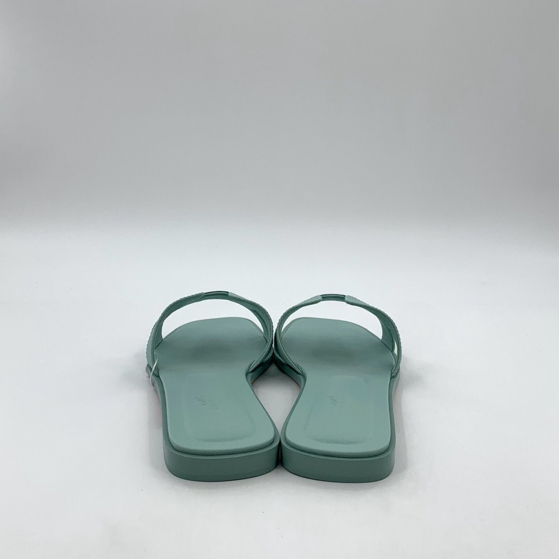 Hermes Hermes Seafoam Green Oran Sandals 38 Size US 8 / IT 38 - 5 Thumbnail