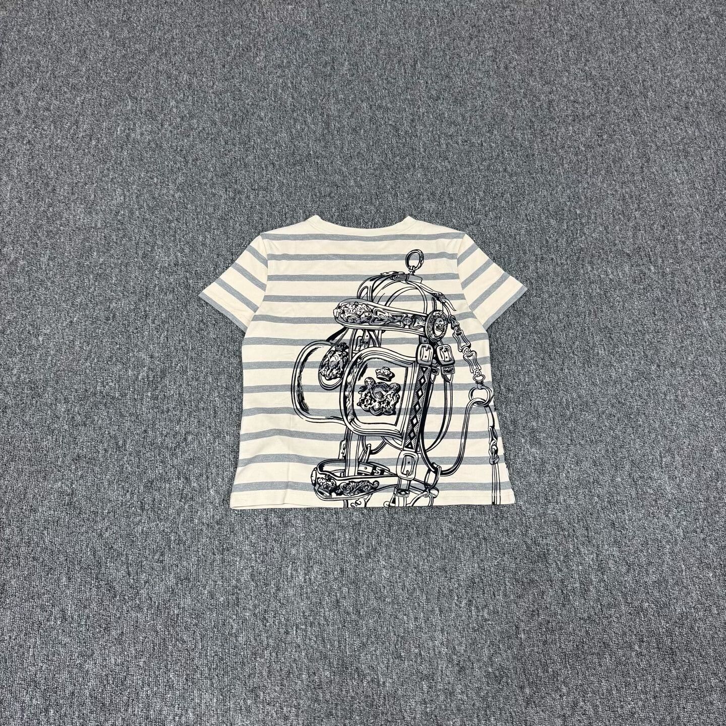 Hermes Hermes Striped Harness Print T-Shirt FR 38 Size S / US 4 / IT 40 - 3 Thumbnail